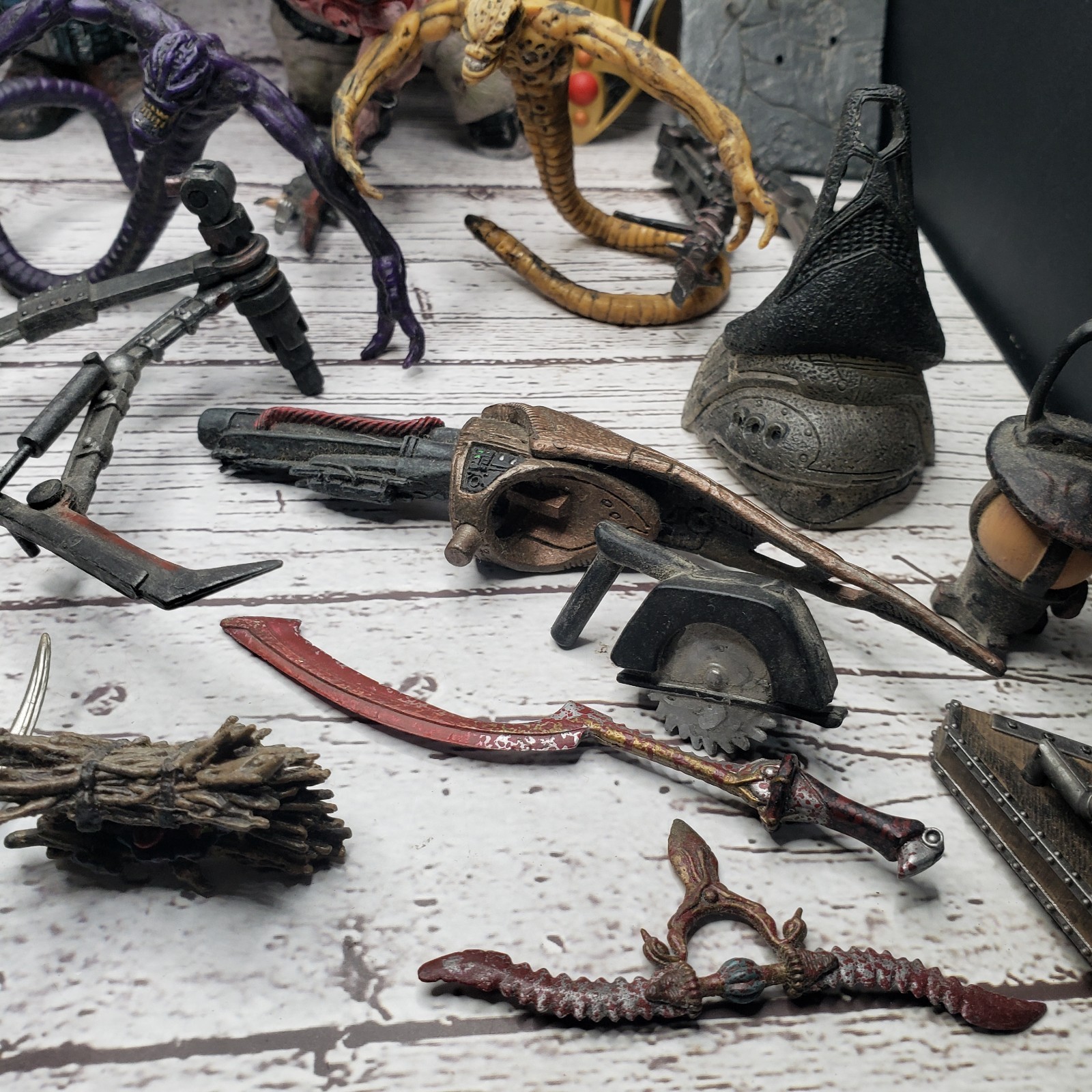 Large Mcfarlane Spawn Horror Action Figures Demon With Accessories Weapons Lot