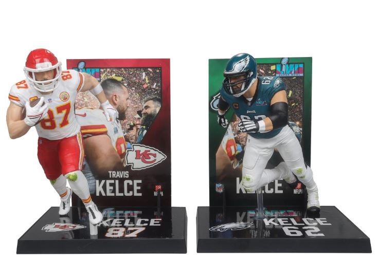 Travis Kelce / Jason Kelce (Chiefs / Eagles) NFL 7&Prime; McFarlane 2-Pack