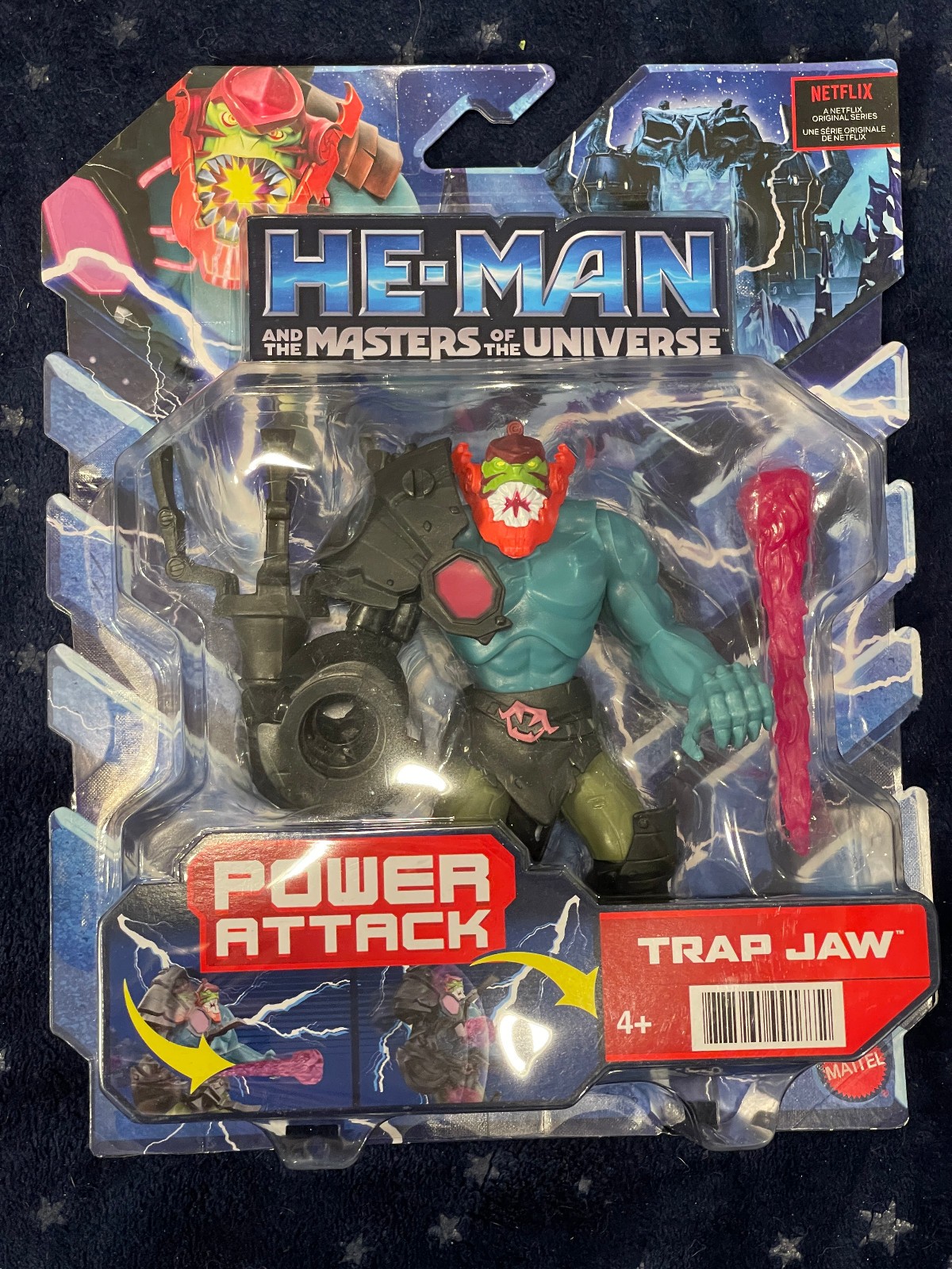NEW! Mattel MOTU (Netflix) CORE TRAPJAW 5.5&Prime; Action Figure w/POWER ATTACK MINT!