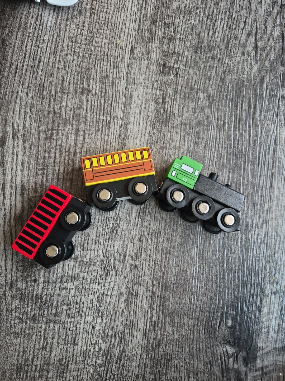 Train Mountain Express Orbrium Railways Wooden Magnet Toy Lot 3