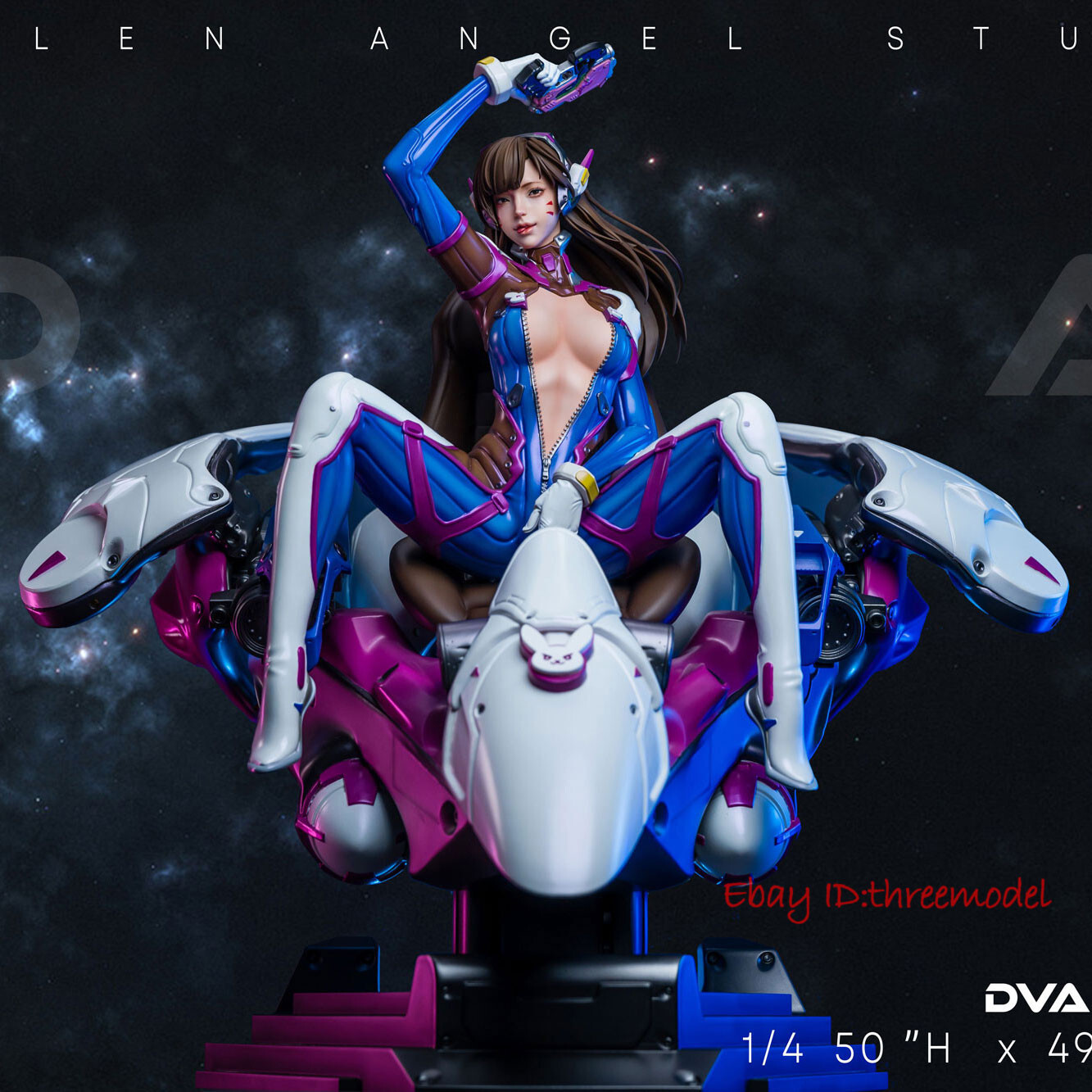 Fallen Angel Studio 1/4 DVA Blue DX Ver 19.7inch Resin Painted Statue In Stock