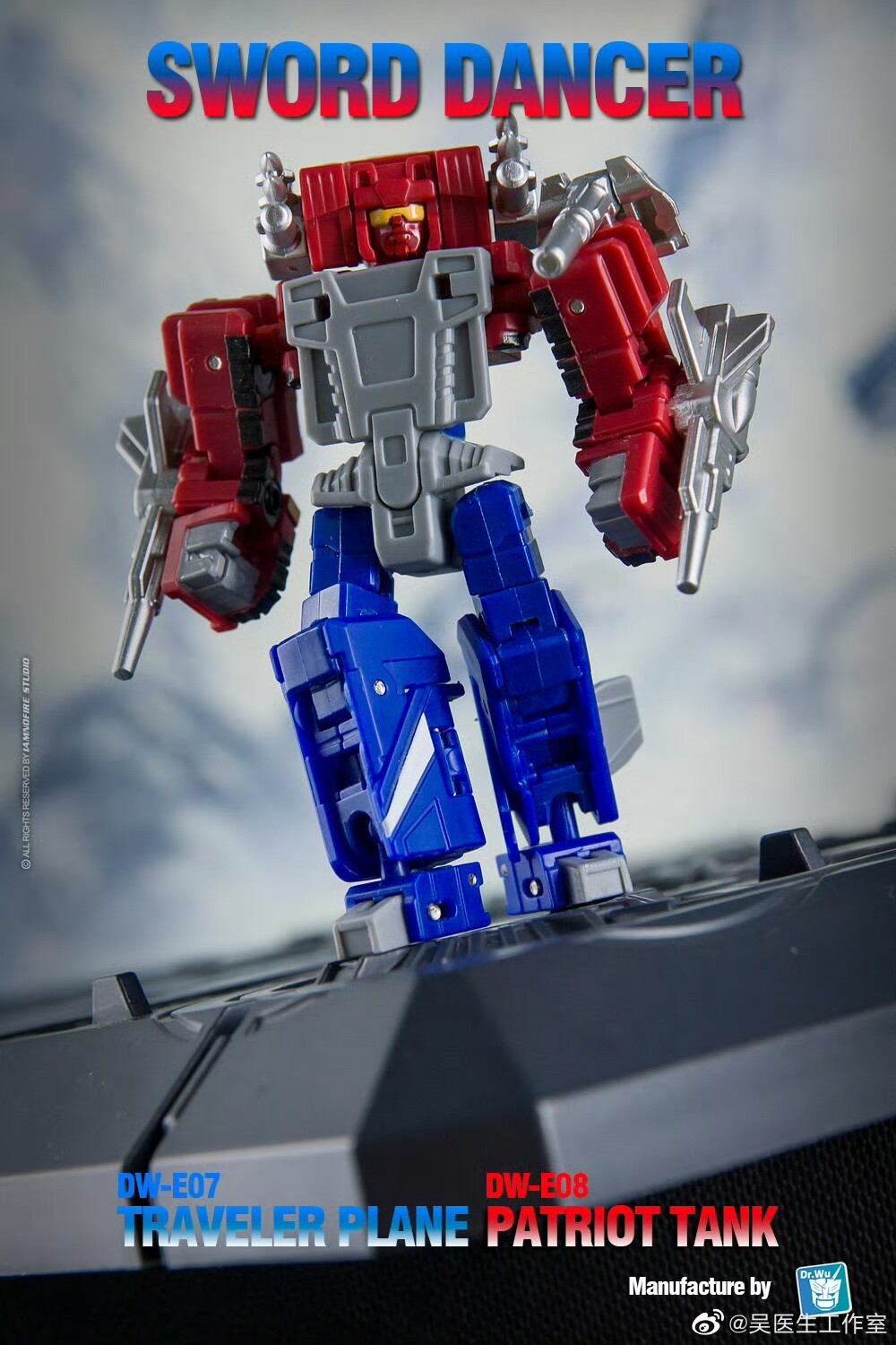 Dr.Wu SWORD DANCER DW-E07 TRAVELER PLANE E08 PATRIOT TANK MINI Action Figure
