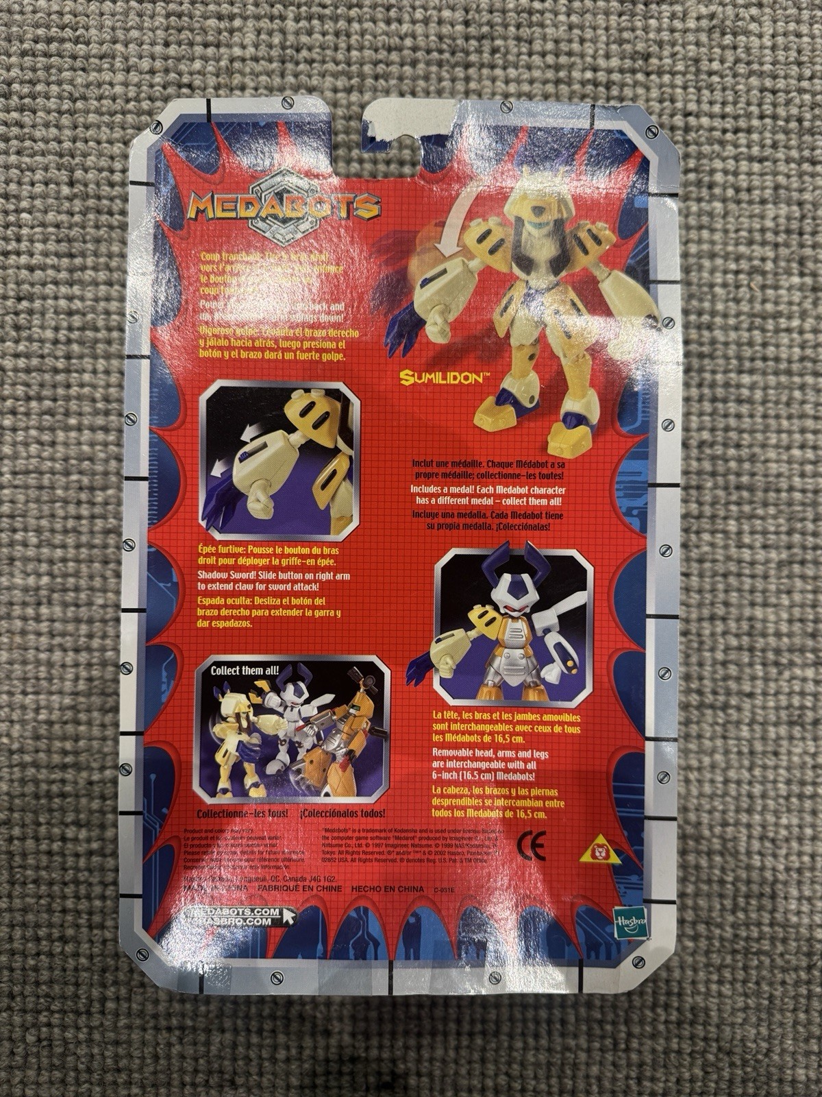Mint Condition NIB Medabots Sumilidon 6 Inch Figure Medarot Hasbro