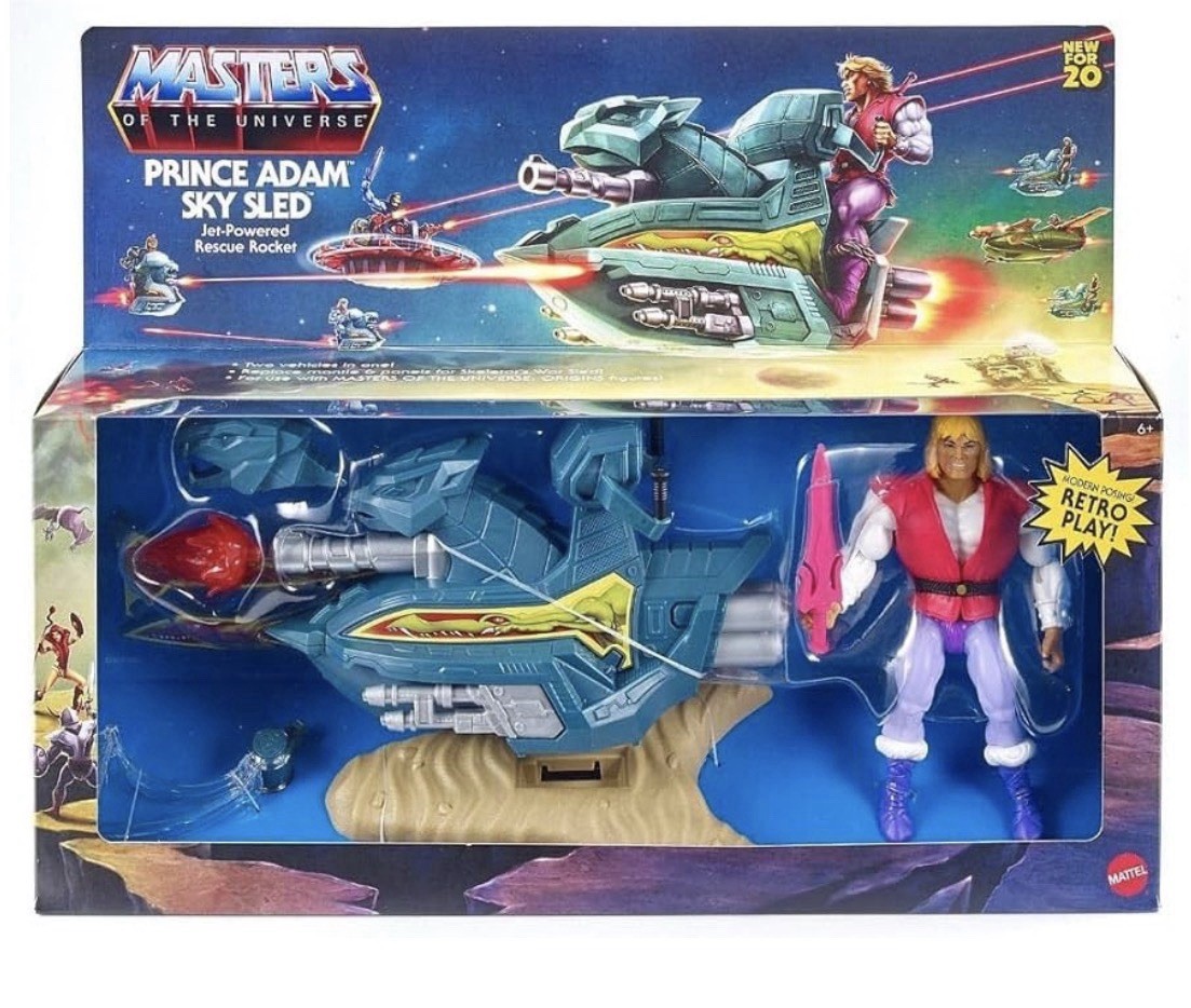 🔥✅ Mattel Masters of the Universe Origins Prince Adam&rsquo;s Sky Sled Retro 🆕