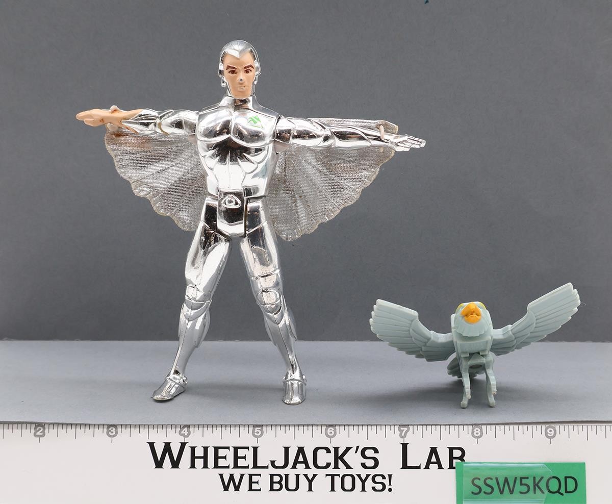 Quicksilver W/Tally Hawk 100% Complete Silverhawks 1986 Telepix Vintage Figure