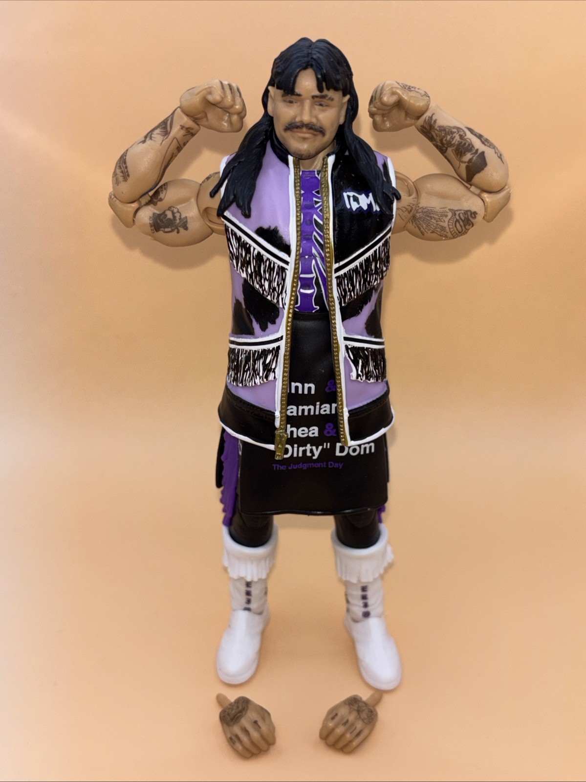 WWE MATTEL ELITE DIRTY DOMINIK MYSTERIO WRESTLING FIGURE RARE WWF NXT AEW
