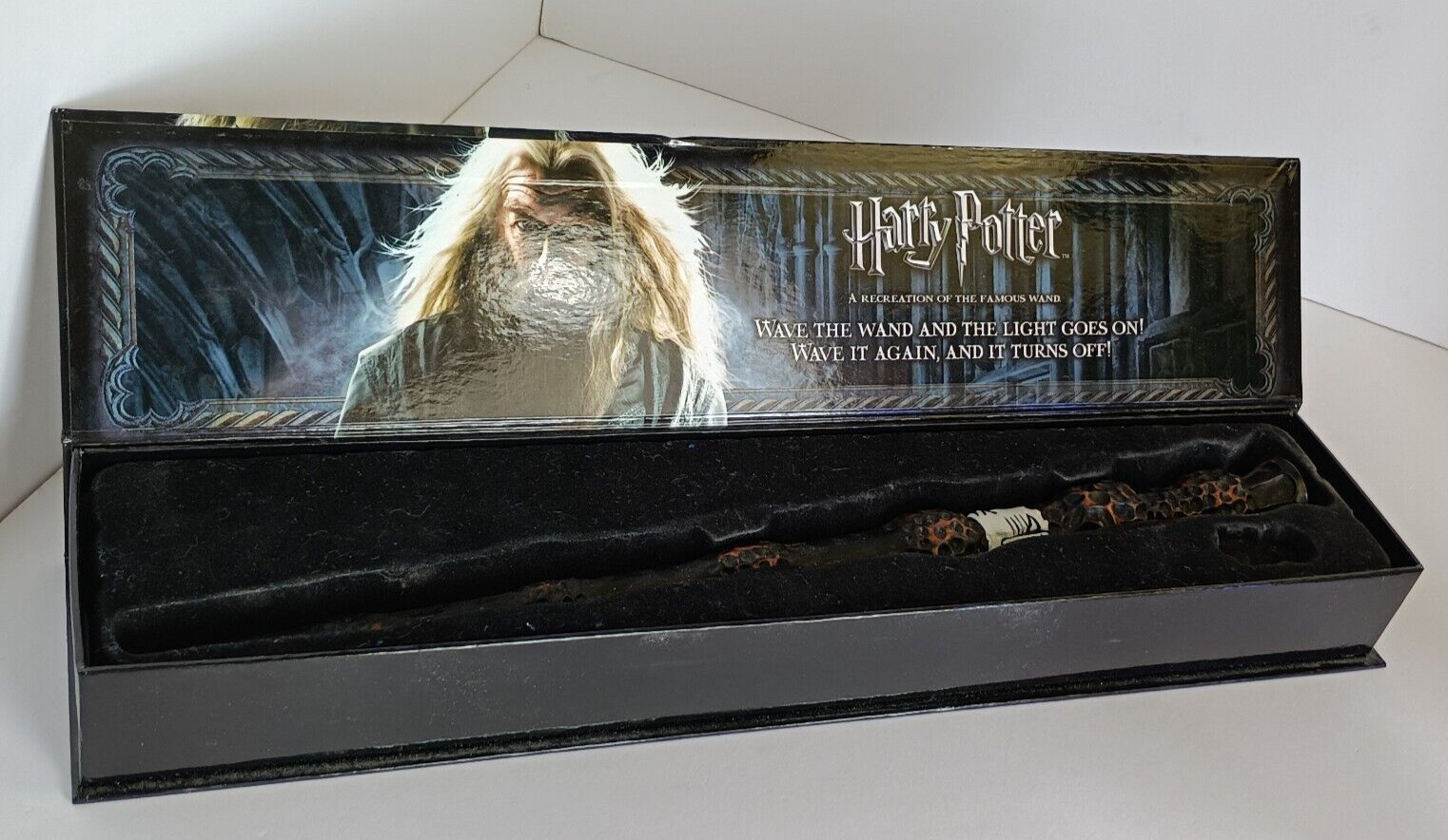 Noble Harry Potter Dumbledore Illuminating Light Up Tip Wand, 14&Prime; in Box