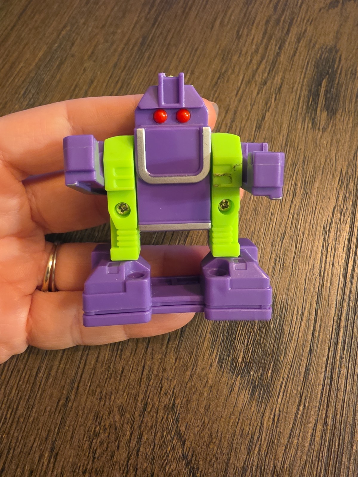 Alpha Bots Letter U PURPLE GREEN Silver Robot Alphabet Transformers