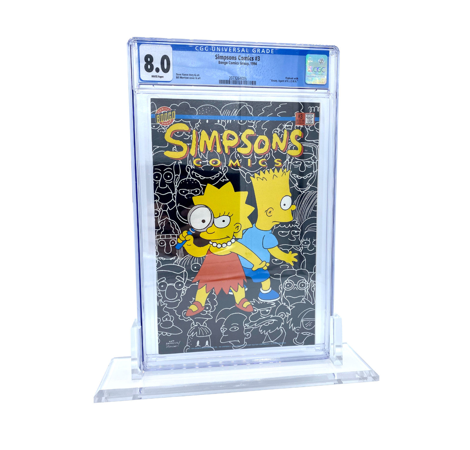 CF Graded Comic Book Display Stand for CGC Comics Thick Acrylic Design Elegant