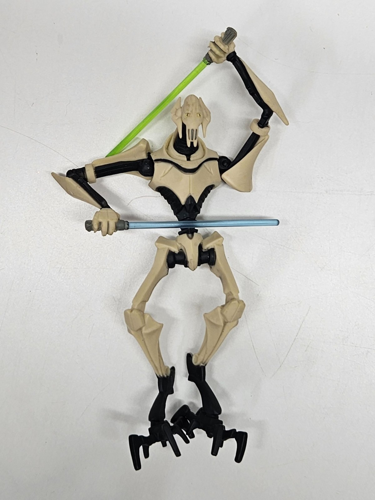 2008 Basic Fun Star Wars General Grievous Lightsabers Bendable Figure 5&Prime;