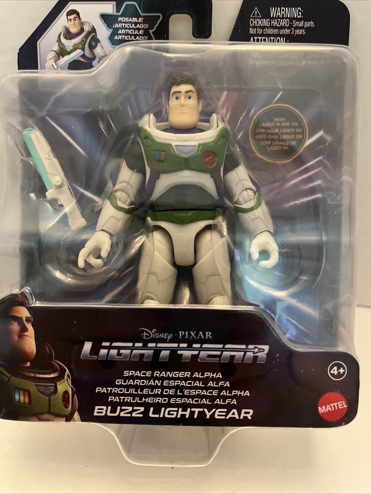 Disney Pixar Buzz Lightyear Space Ranger Alpha 5&Prime; Action Figure with Laser Blade