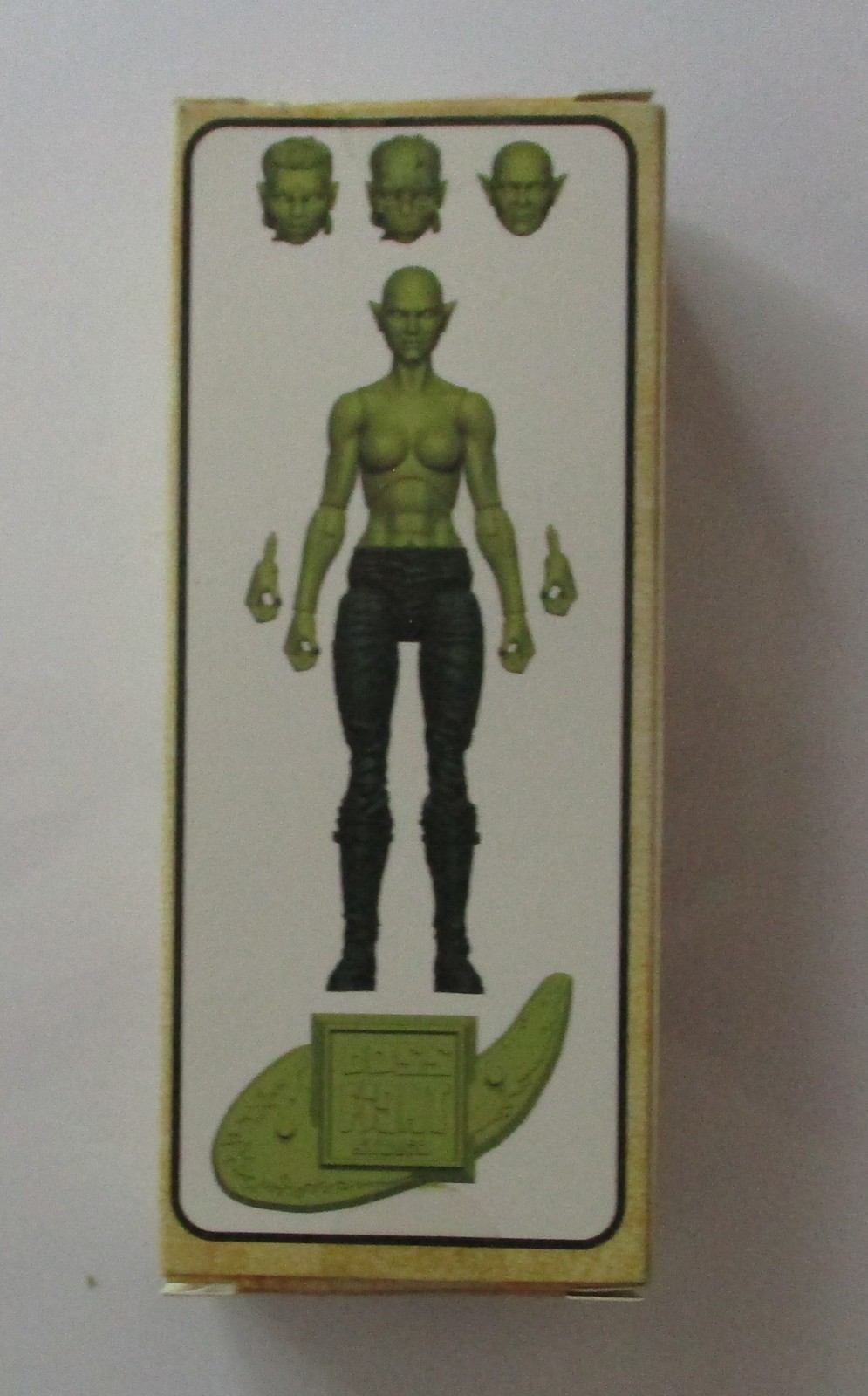 Green Female Orc Vitruvian HACKS Blank Action Figure 3 3/4&Prime; Boss Fight Studio