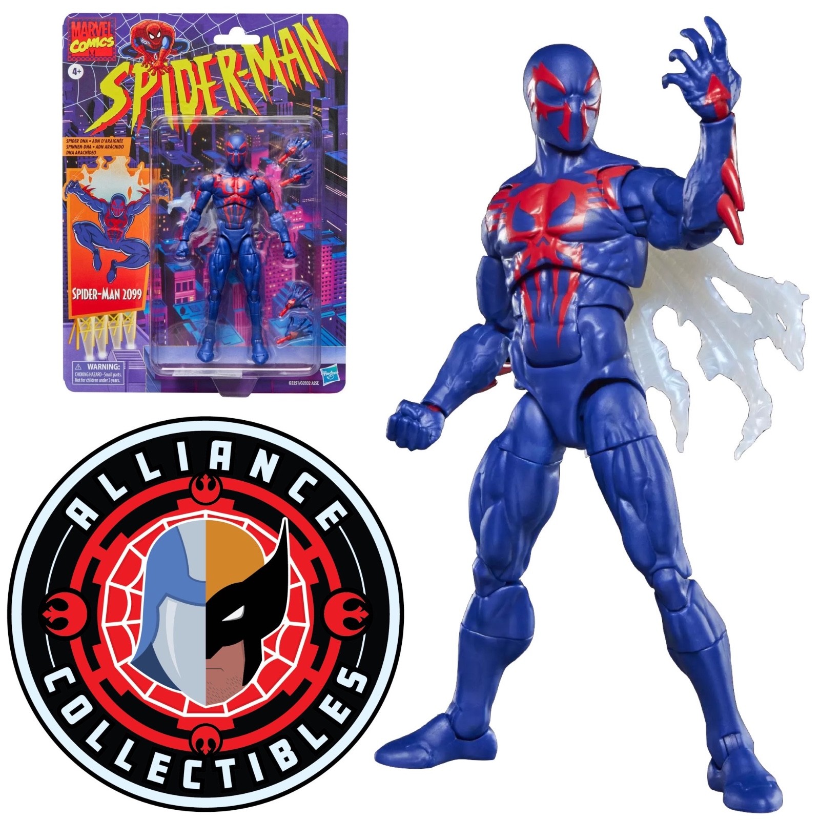 2026 Marvel Spider-Man Legends Retro Carded SPIDER-MAN 2099 6&Prime; Hasbro Figure