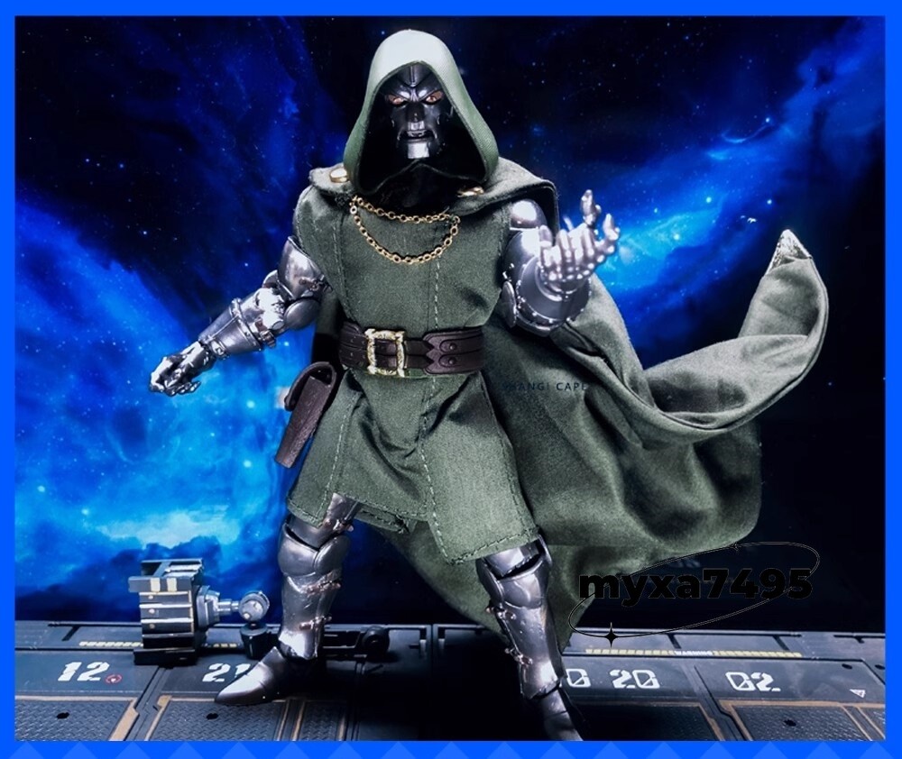 1/12 Doctor Doom Costume Wired Cape For Marvel Legends 6&Prime; Figure Toy No Body New