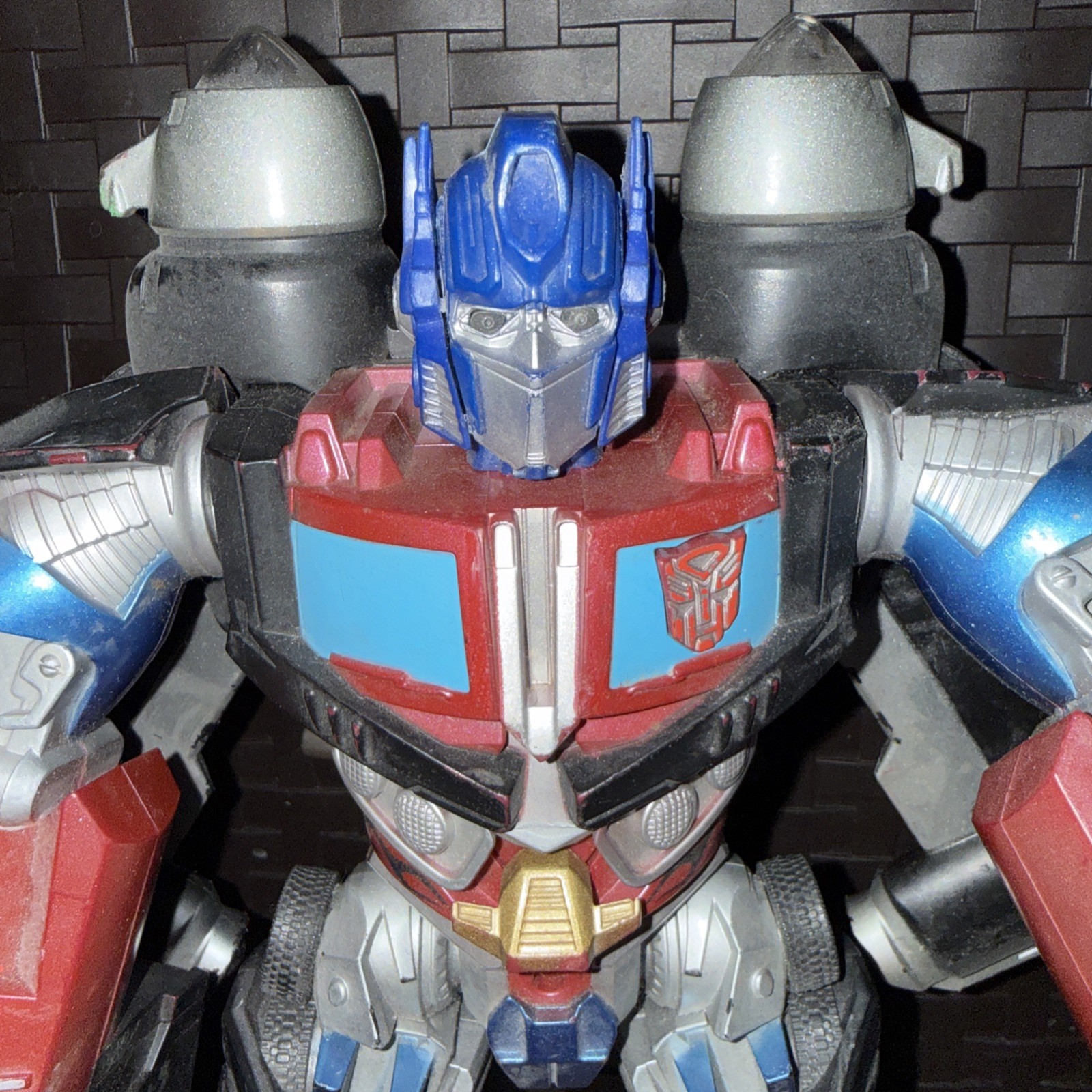 2008 Transformers Mega Power Bots OPTIMUS PRIME Hasbro 12&Prime; Lights Talks TESTED