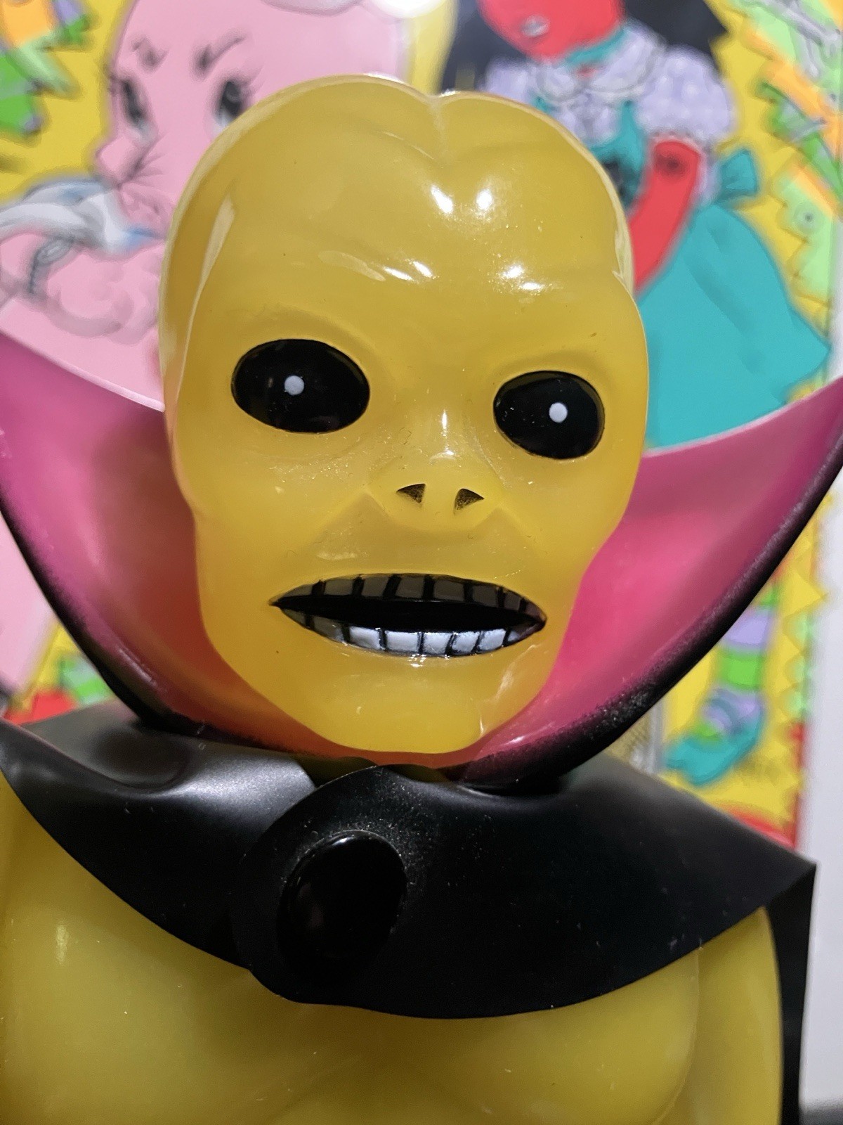 Awesome Toy Phantom Bat Clear Yellow Sofubi Ogon Bat Golden Bat Bemon