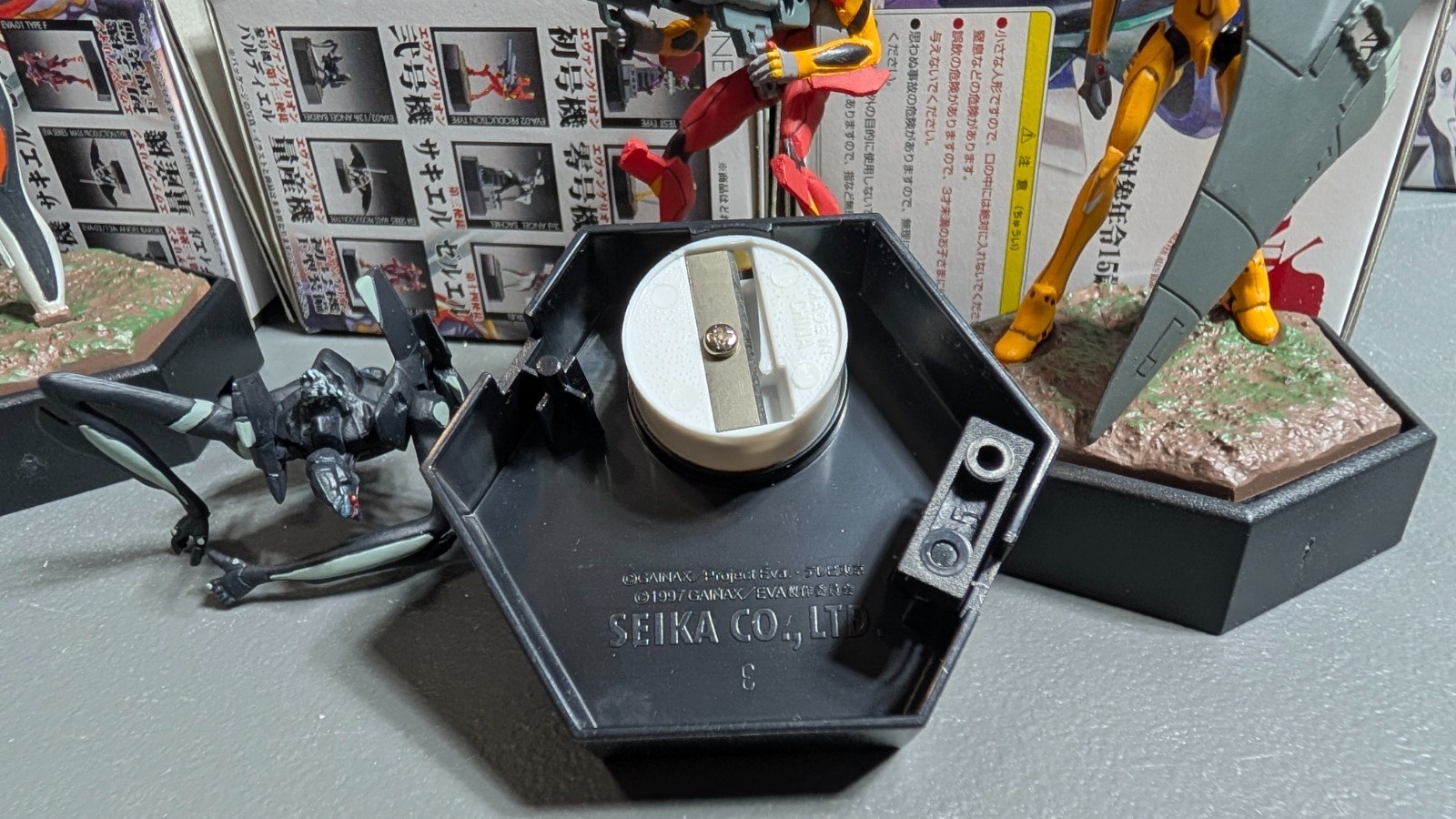 Neon Genesis Evangelion Sharpener Collection (Set of 9) Seika 1997 Gainex