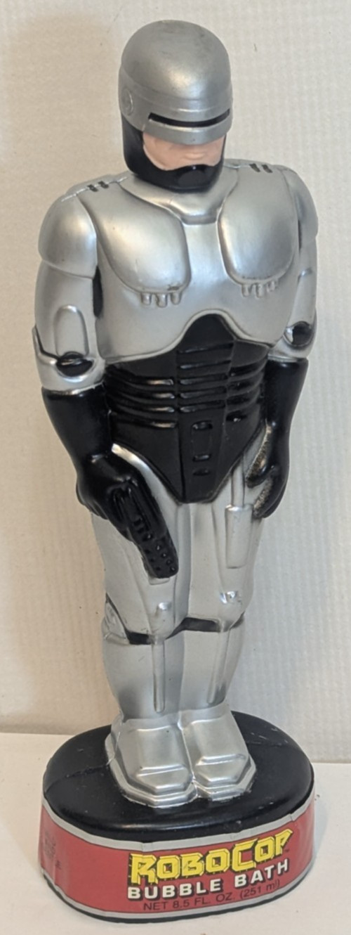 1990 Vintage Robocop Figure Statue Bubble Bath Shampoo Open Box w Soap Cosway Co