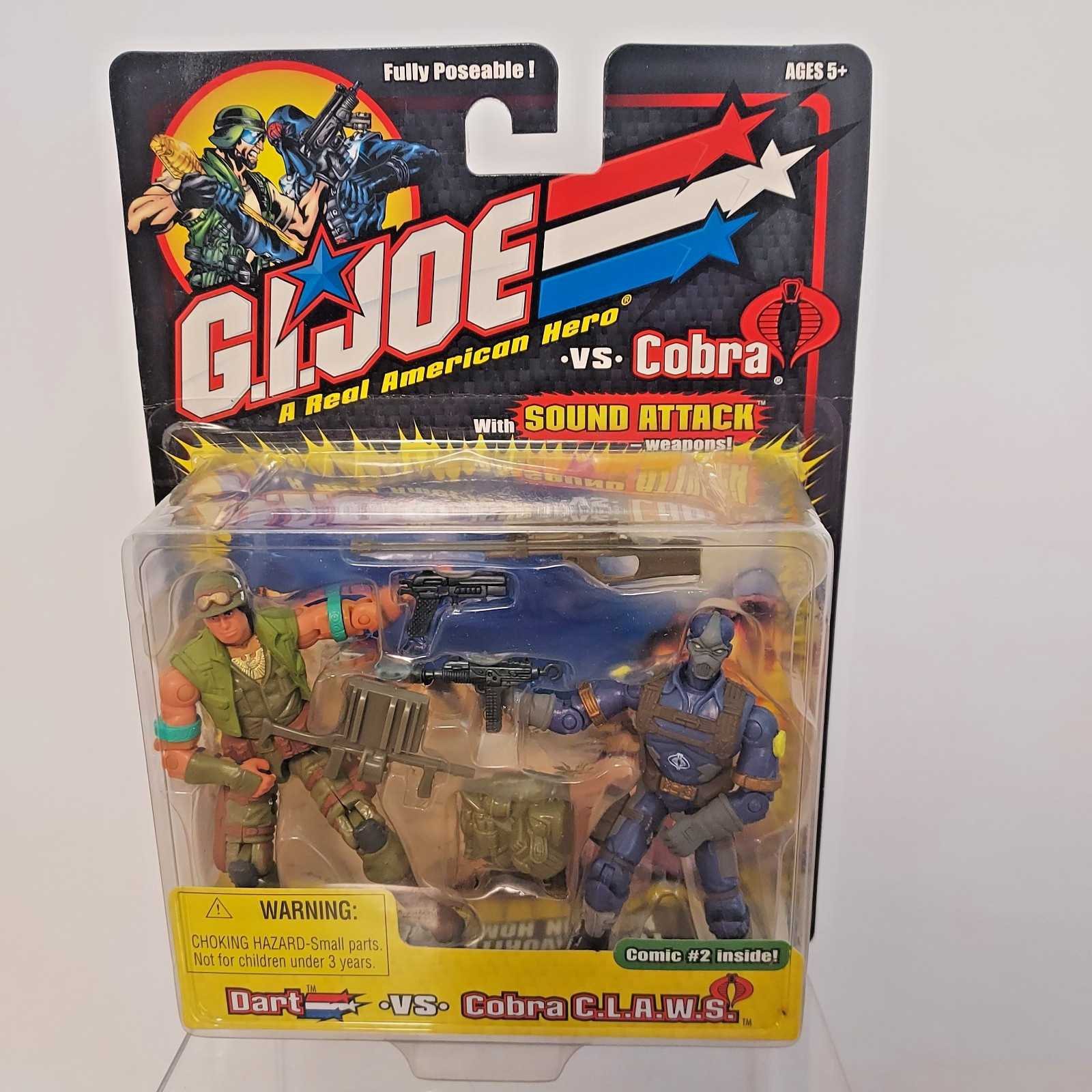 2002 Hasbro GI Joe Dart vs Cobra C.L.A.W.S. CLAWS New Unopened Comic #2