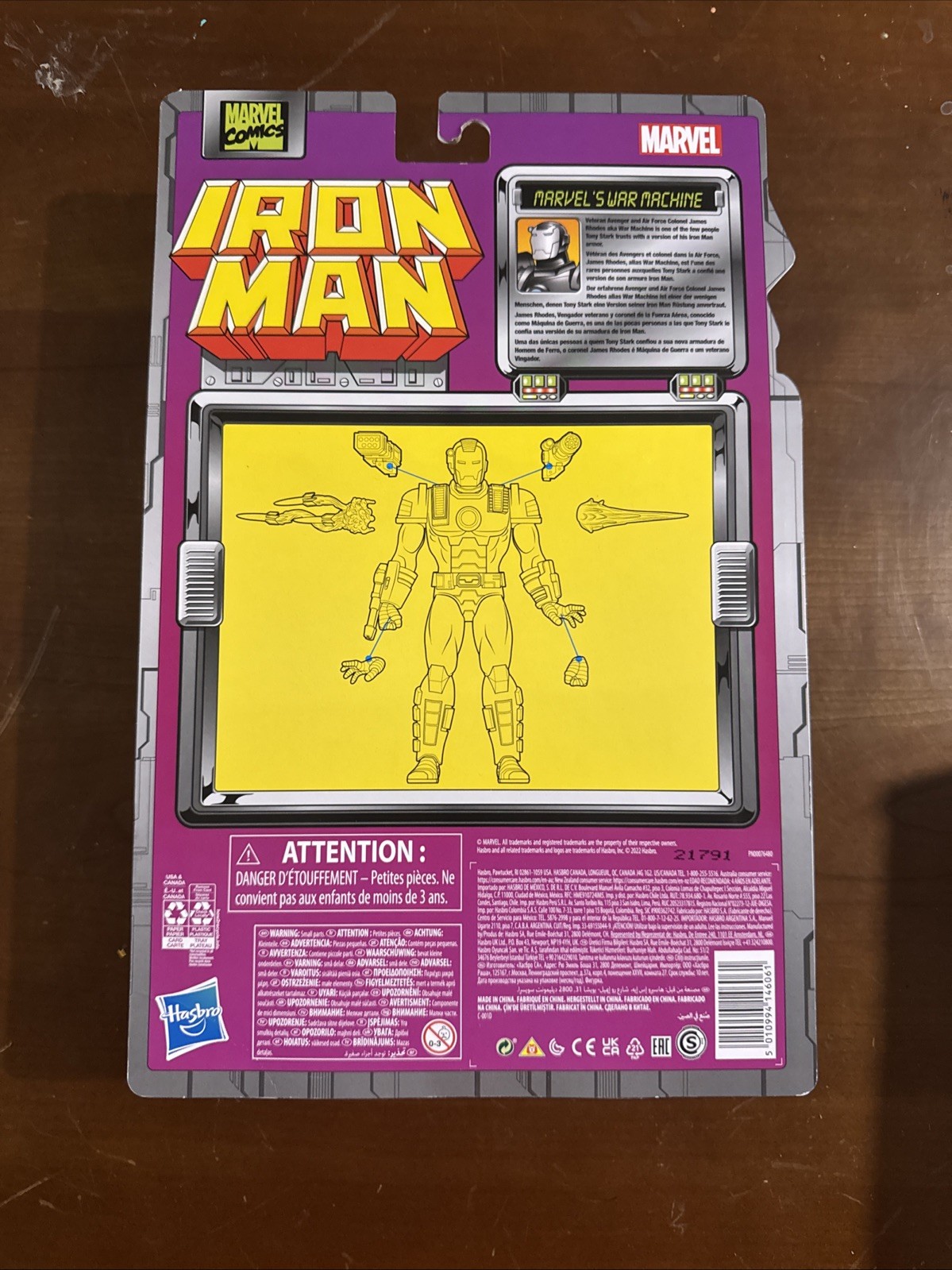 WAR MACHINE Marvel Legends Series Retro Carded Collection! Iron Man!