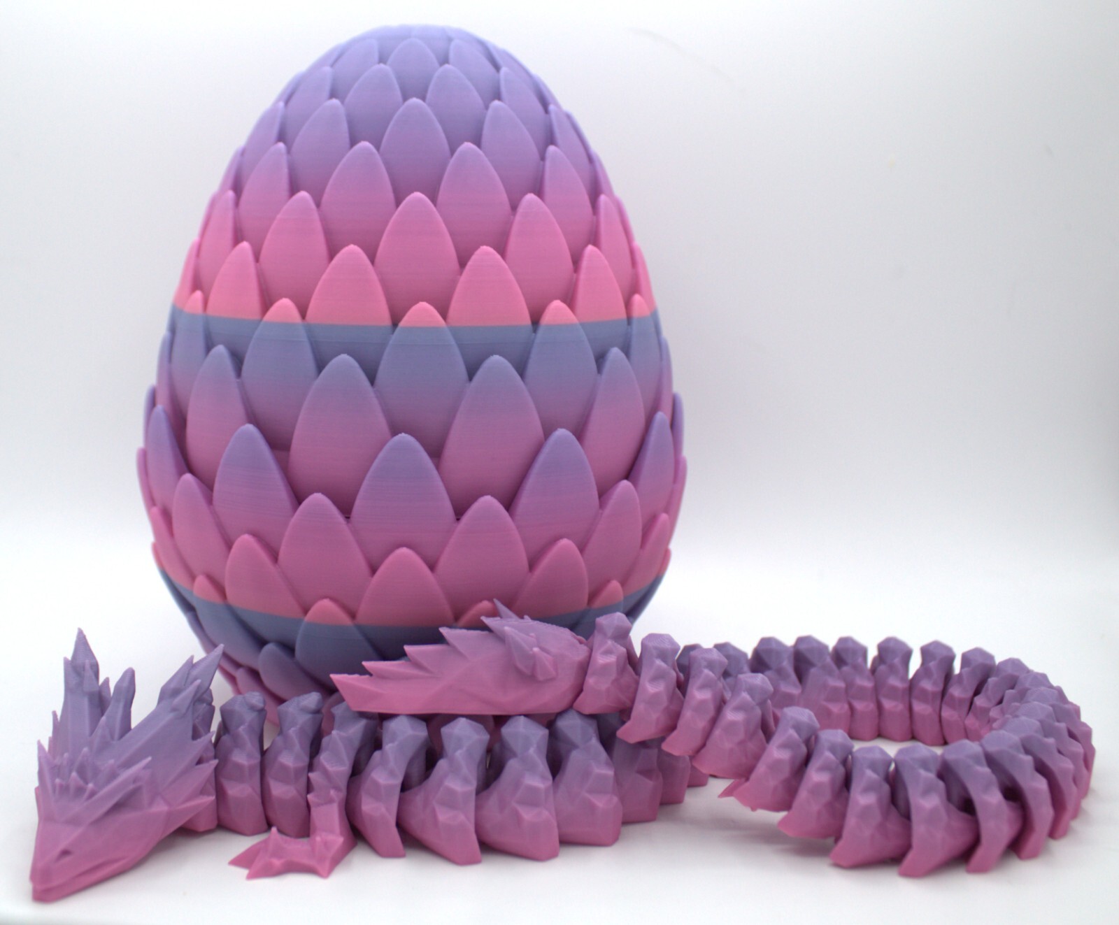 3D Printed PLA Dragon and Egg Combo, Great House Decor/Kids Toy