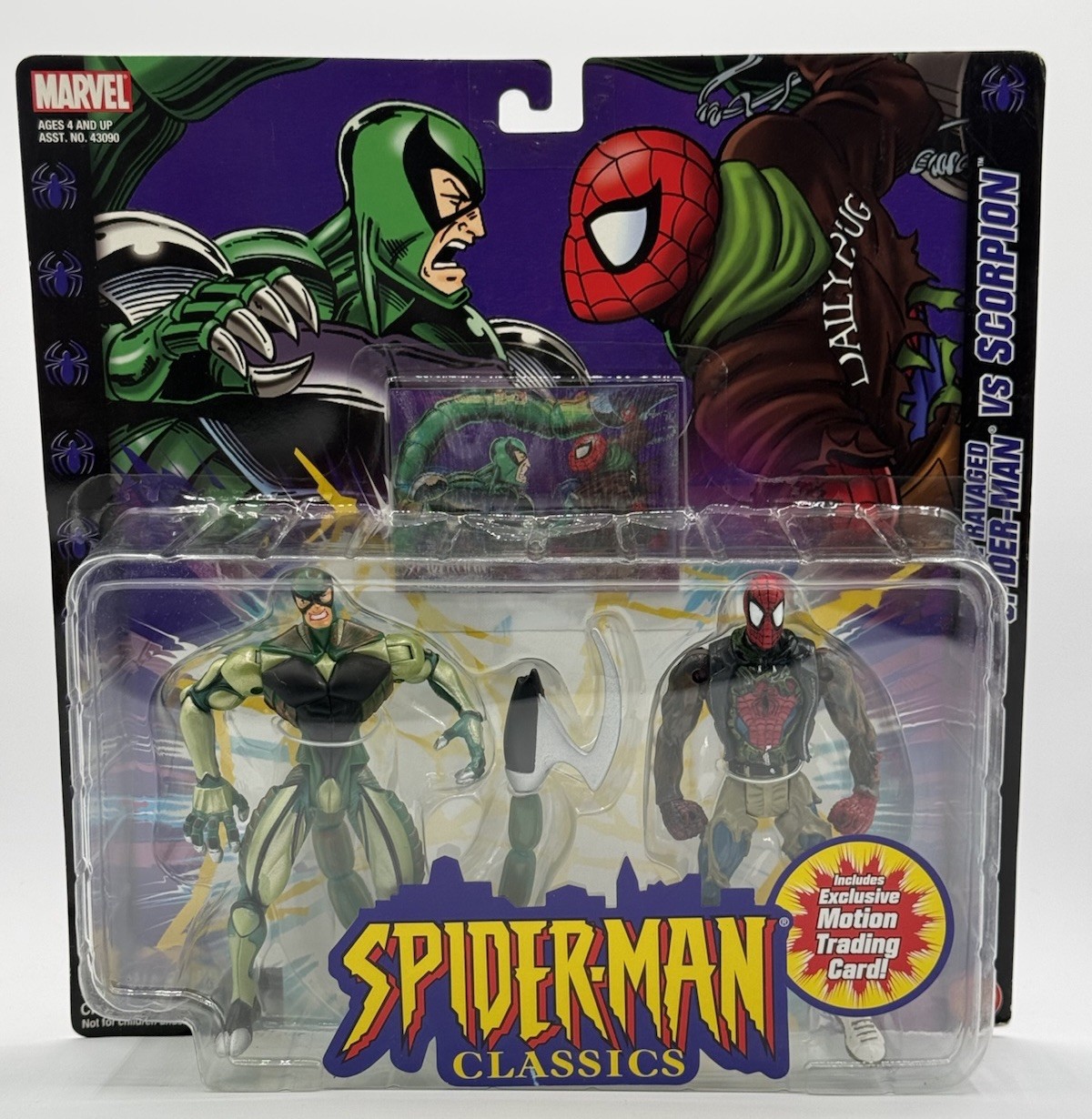 Toybiz Spider-Man Classics Battle Ravaged Spider-Man vs. Scorpion NEW