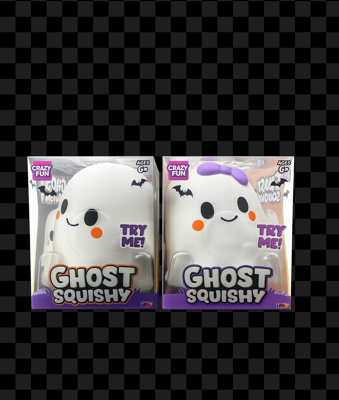 2 Crazy Fun Ghost Squishy. Brand New In Box And Very Rare. “Boy and Girl”
