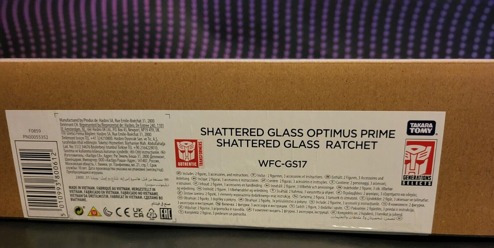 Takara Tomy Hasbo Transformers Shattered Glass Optimus Prime & Ratchet WFC-GS17