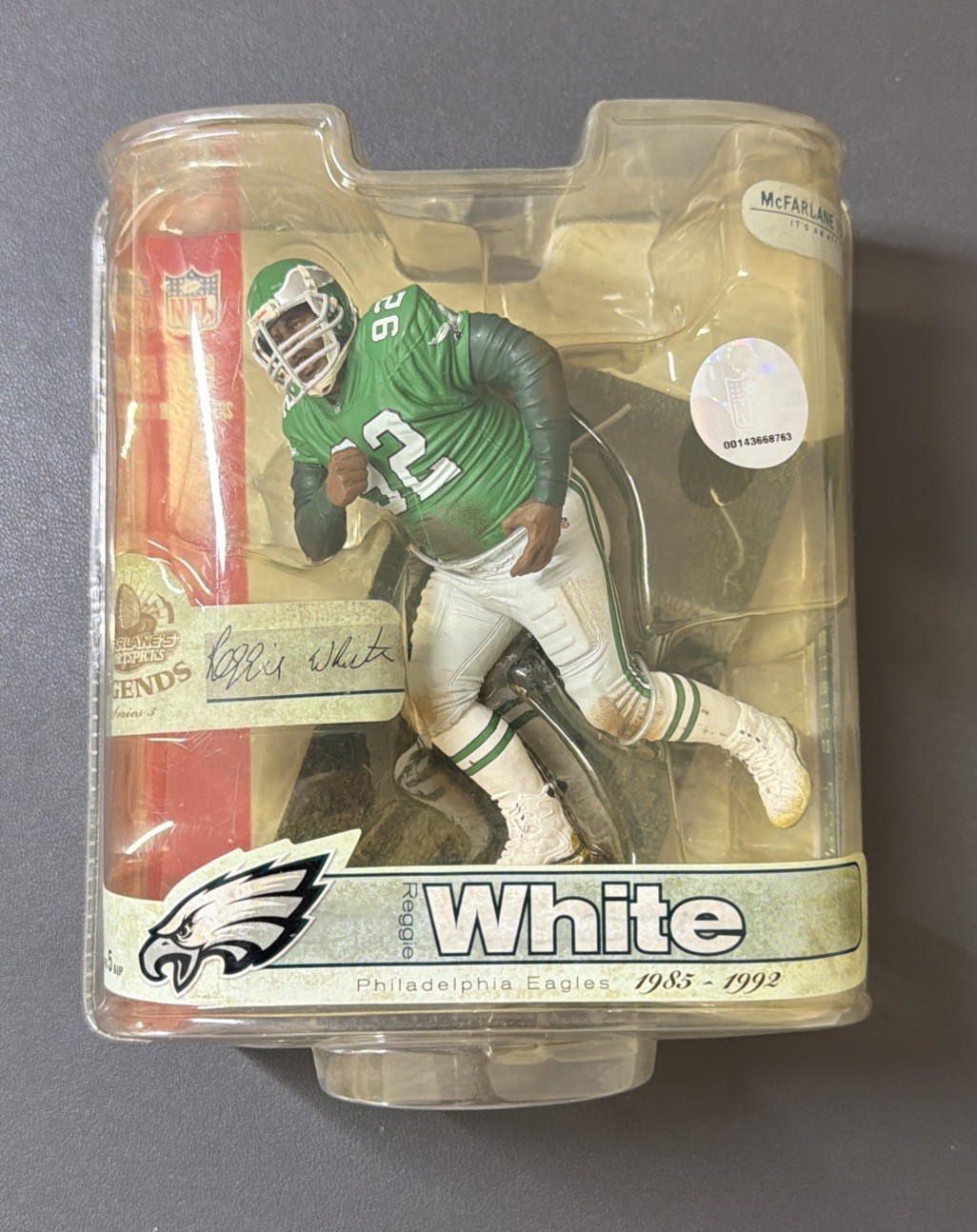 Reggie White McFarlane NFL Legends 3 Philadelphia Eagles Figure