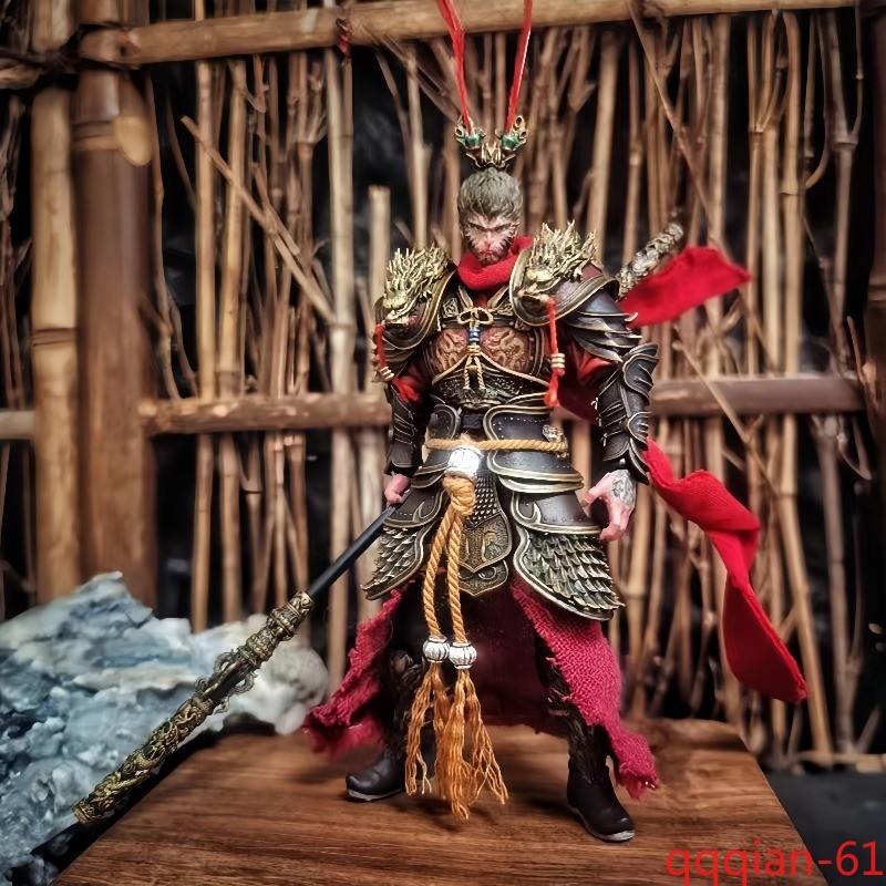 Black Myth:Wukong Action Armor Monkey King Figure Toy 1/9 Collectible Decor Gift
