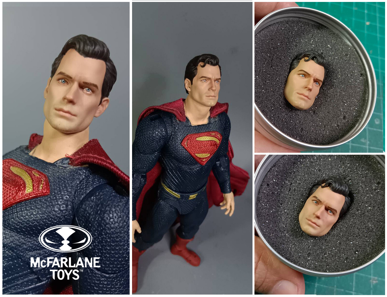 henry cavill head V.2 superman 1/10 for mcfarlane shipping within 2 week or ASAP