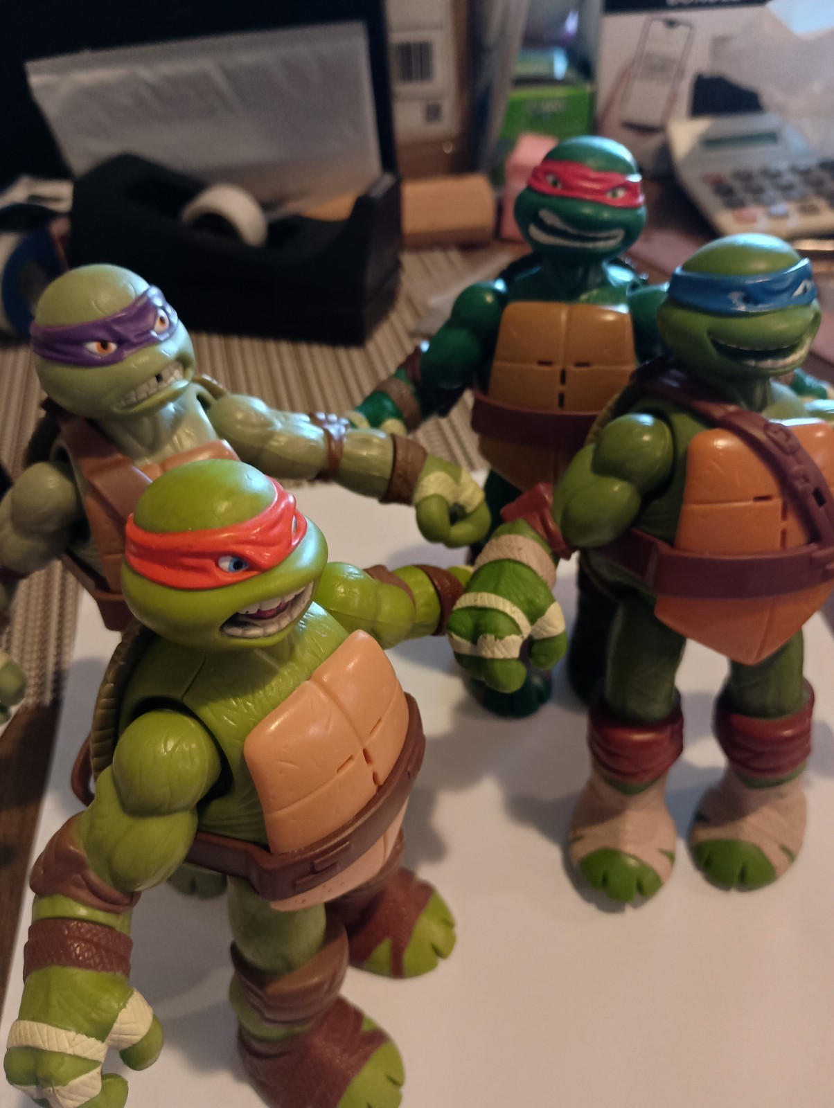 Vintage 2012 Viacom China Ninja Turtle Action Figures The Boys Are Back In Town!