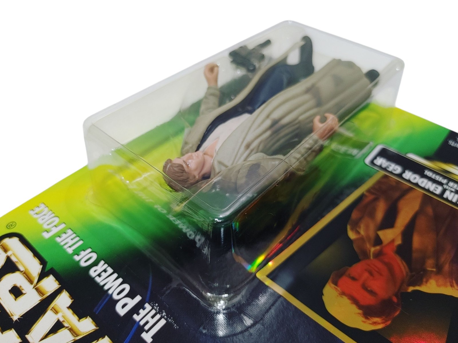 Star Wars Kenner Potf2 Han Solo Endor Gear Hologram Action Figure ~ Misp
