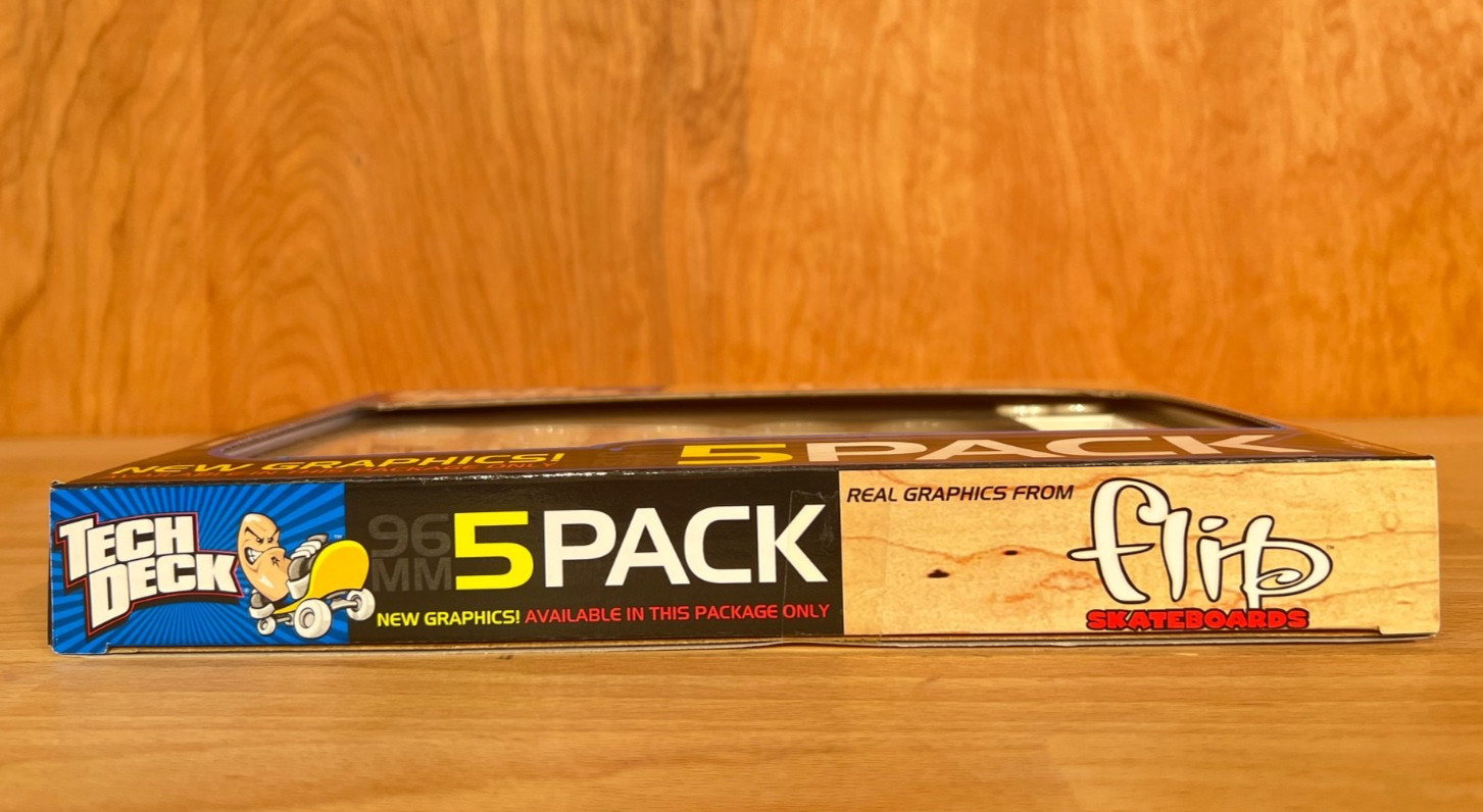 2002 Tech Deck FLIP Skateboards 5 Pack Fingerboards Geoff Rowley EXCLUSIVE ART