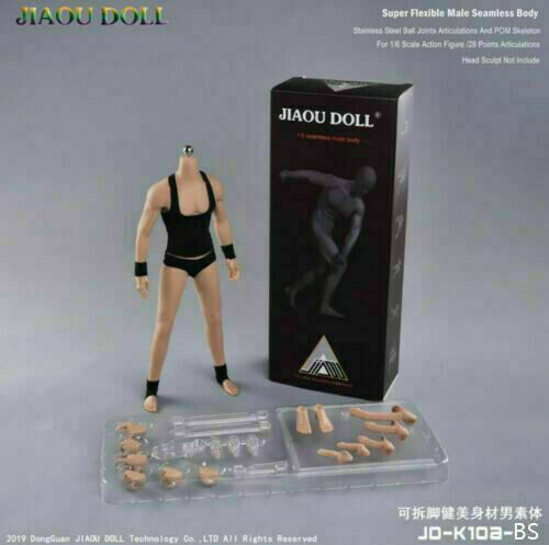 1/6 JO-K10A JIAOU DOLL Muscular Male Action Figure 12inch Seamless Soldier Body