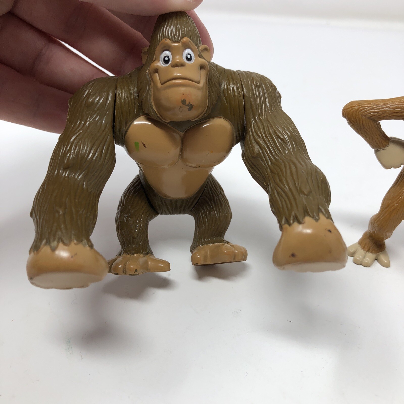 (3) 2000 RFC Rainforest CafeTree Frog Ape Monkey Poseable Figure Vintage Y2K Toy
