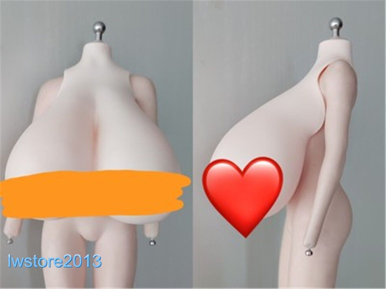 1:6 Big Bust Breast Cover Replacement Model For 12 » Female PH TBL Figure Body
