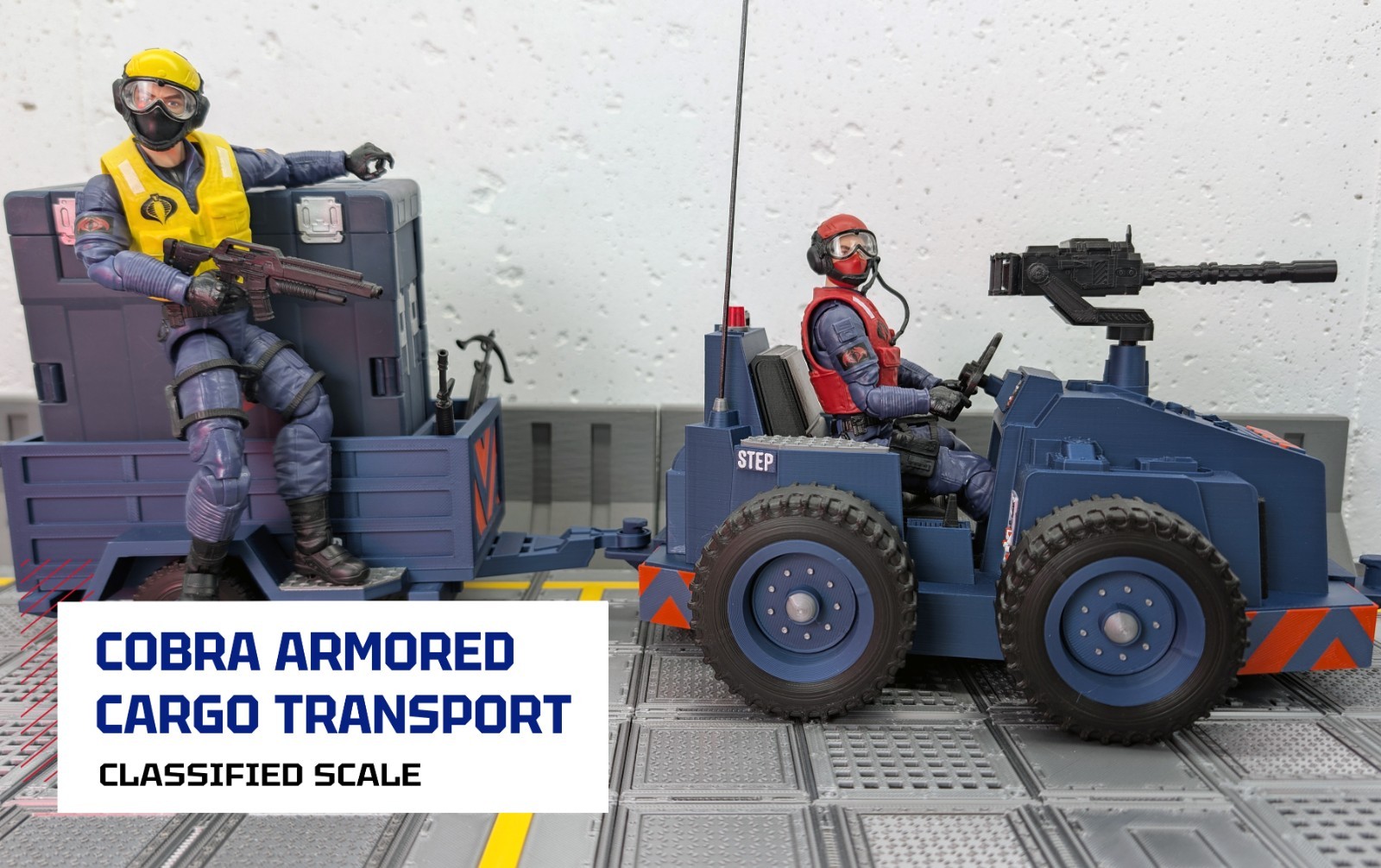 GI JOE CLASSIFIED COBRA RAMP RATS ARMORED CARGO TRANSPORT VEHICLE – CUSTOM 3D