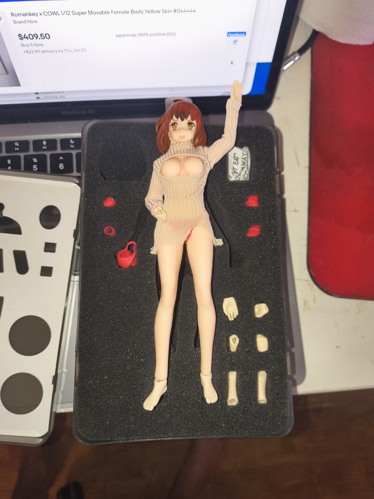 TBLeague Female Seamless Pale Body with Anime Head 1/12 FIGURE Bikini Sweater