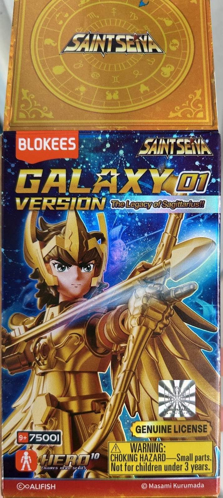 Blokees Saint Seiya GALAXY VERSION 01 Capricorn Shura Figure w/ Card Stand