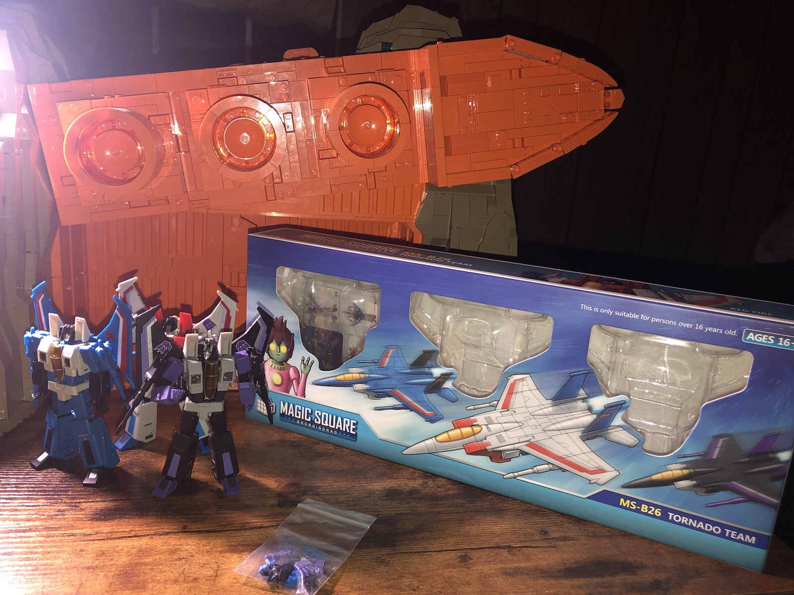Transformers Magic Square Starscream , Thundercracker & Skywarp