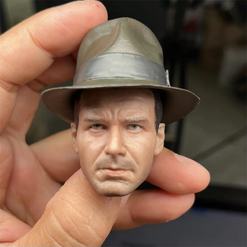 Delicate Painted 1/6 Scale The Harrison Ford Head Sculpt Fit 12&Prime; Figure A Style