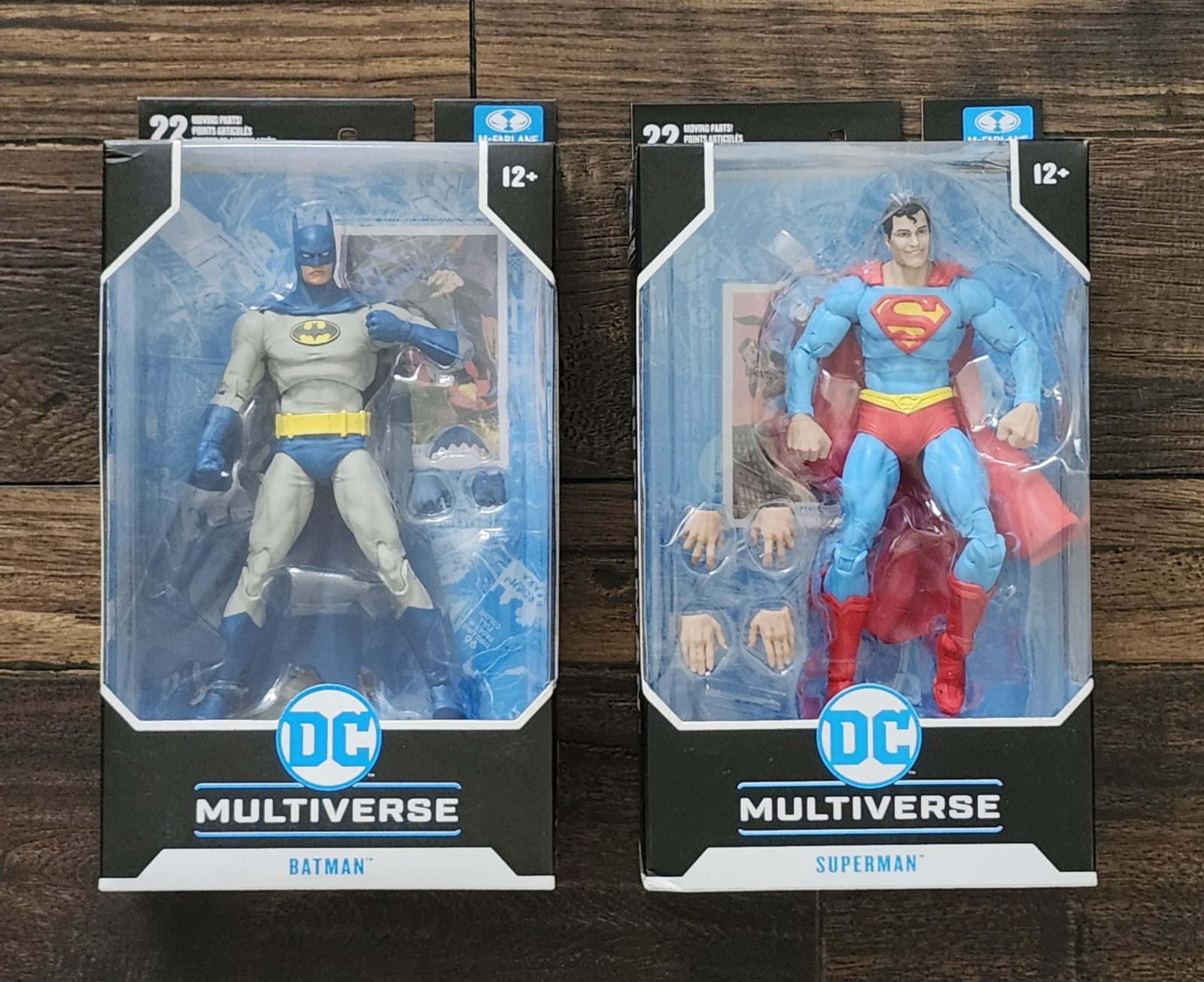 MCFARLANE DC MULTIVERSE BATMAN KNIGHTFALL SUPERMAN CLASSIC LOT WORLD&rsquo;S FINEST