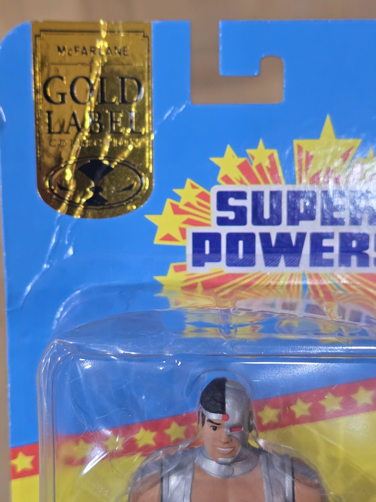 CYBORG DC Super Powers McFarlane Gold Label Figure Wave 11 Damaged Card #2