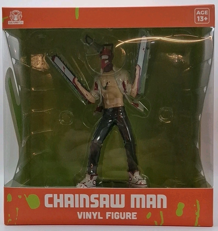 CultureFly Chainsaw Man Denji Vinyl Figure 6in Crunchyroll Anime Factory Sealed