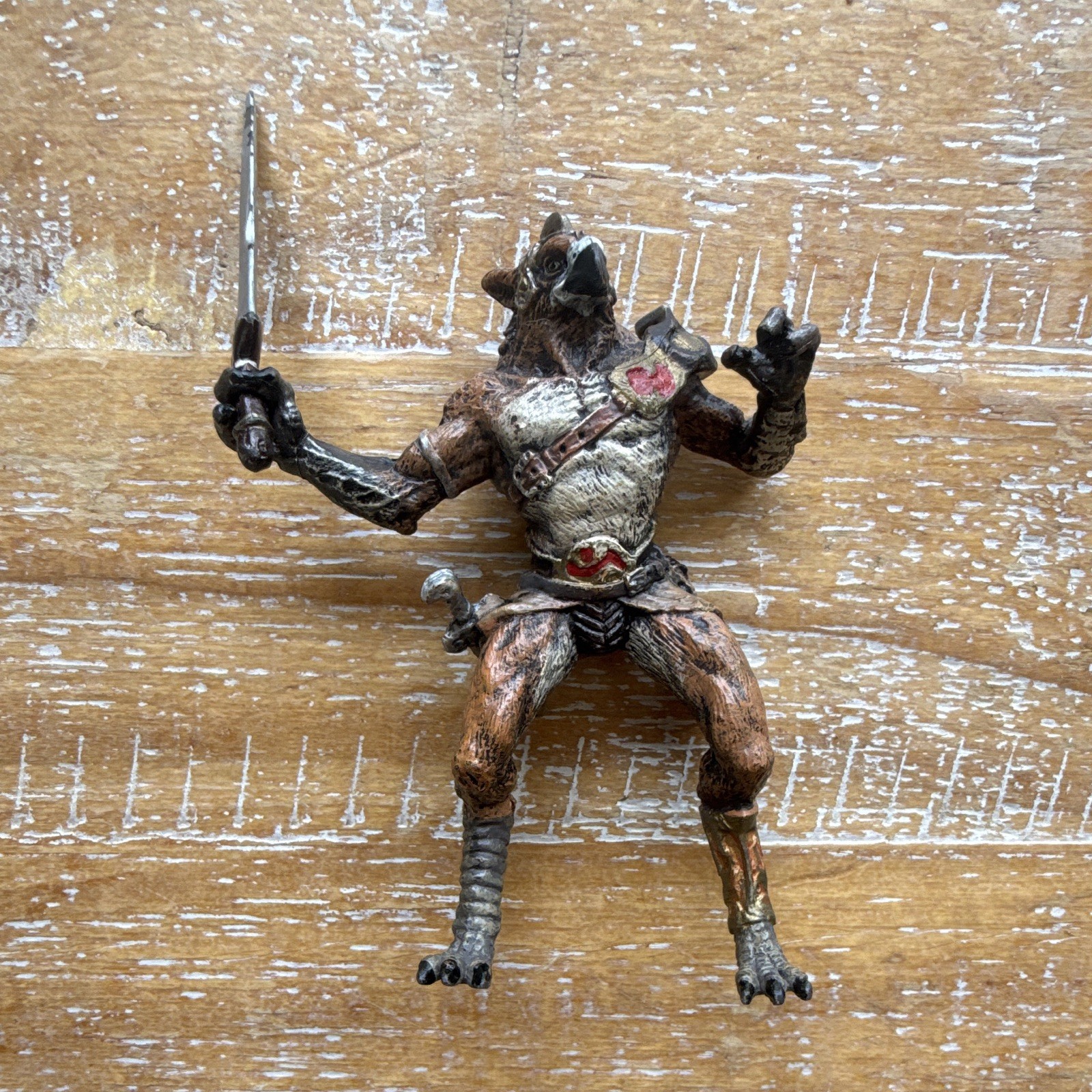 Papo Mystical Griffin Warrior Fantasy Figure w/ Sword – 2010 – Retired