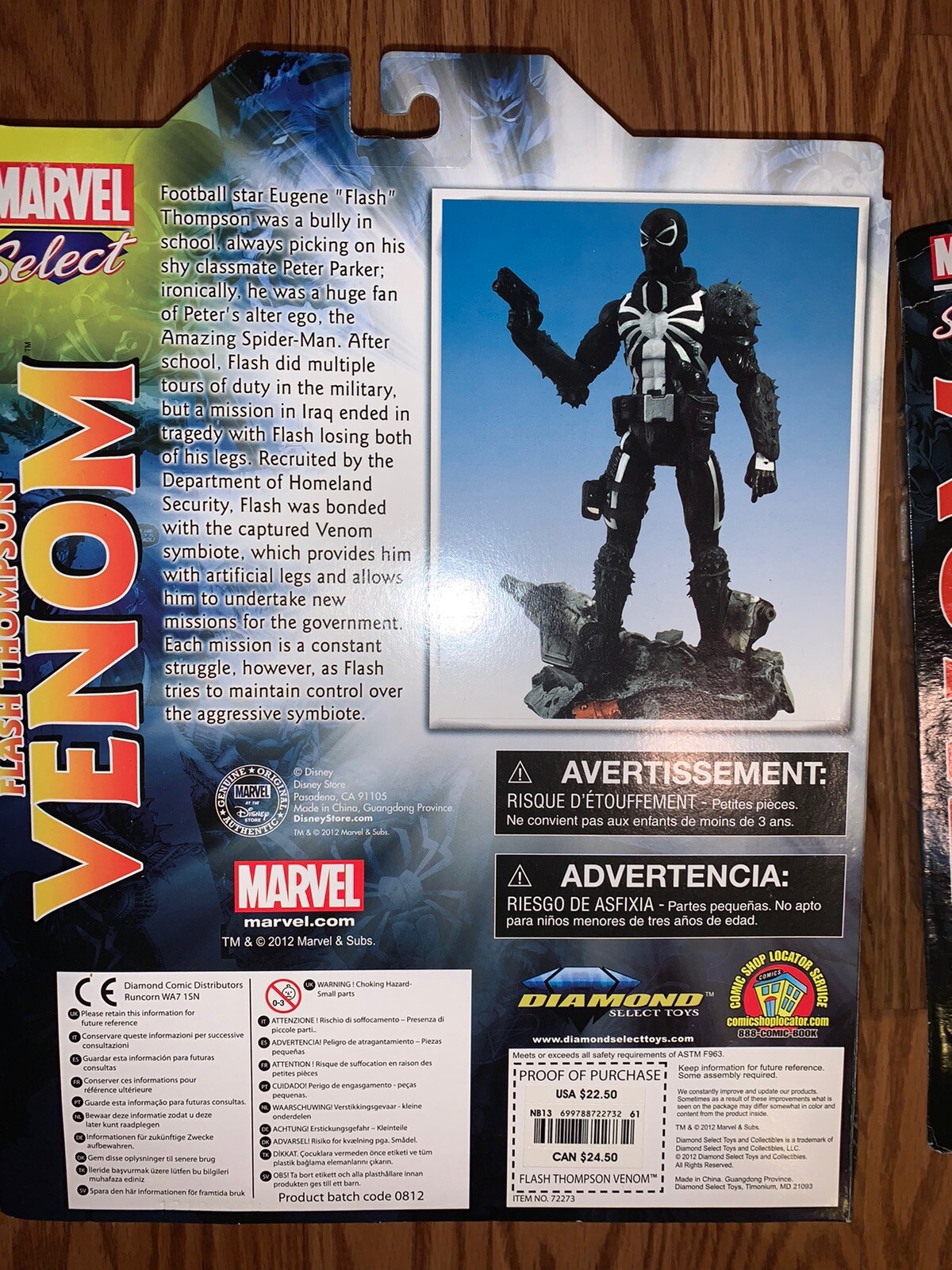 Marvel Select Disney Store Venom Qty: 2 No Returns Accepted