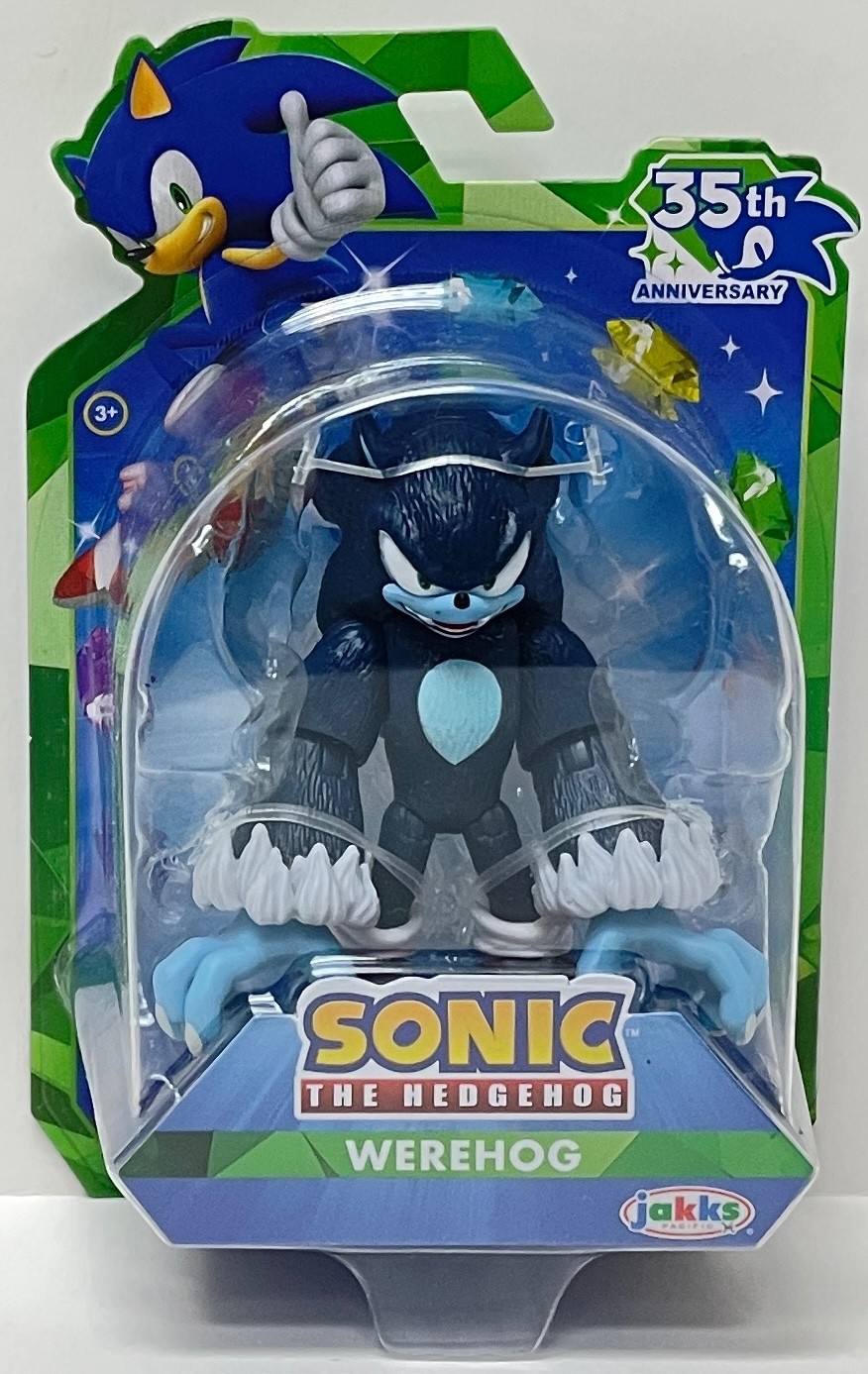 Werehog Sonic The Hedgehog 2.5&Prime; Jakks Pacific 35th Anniversary Action Figure