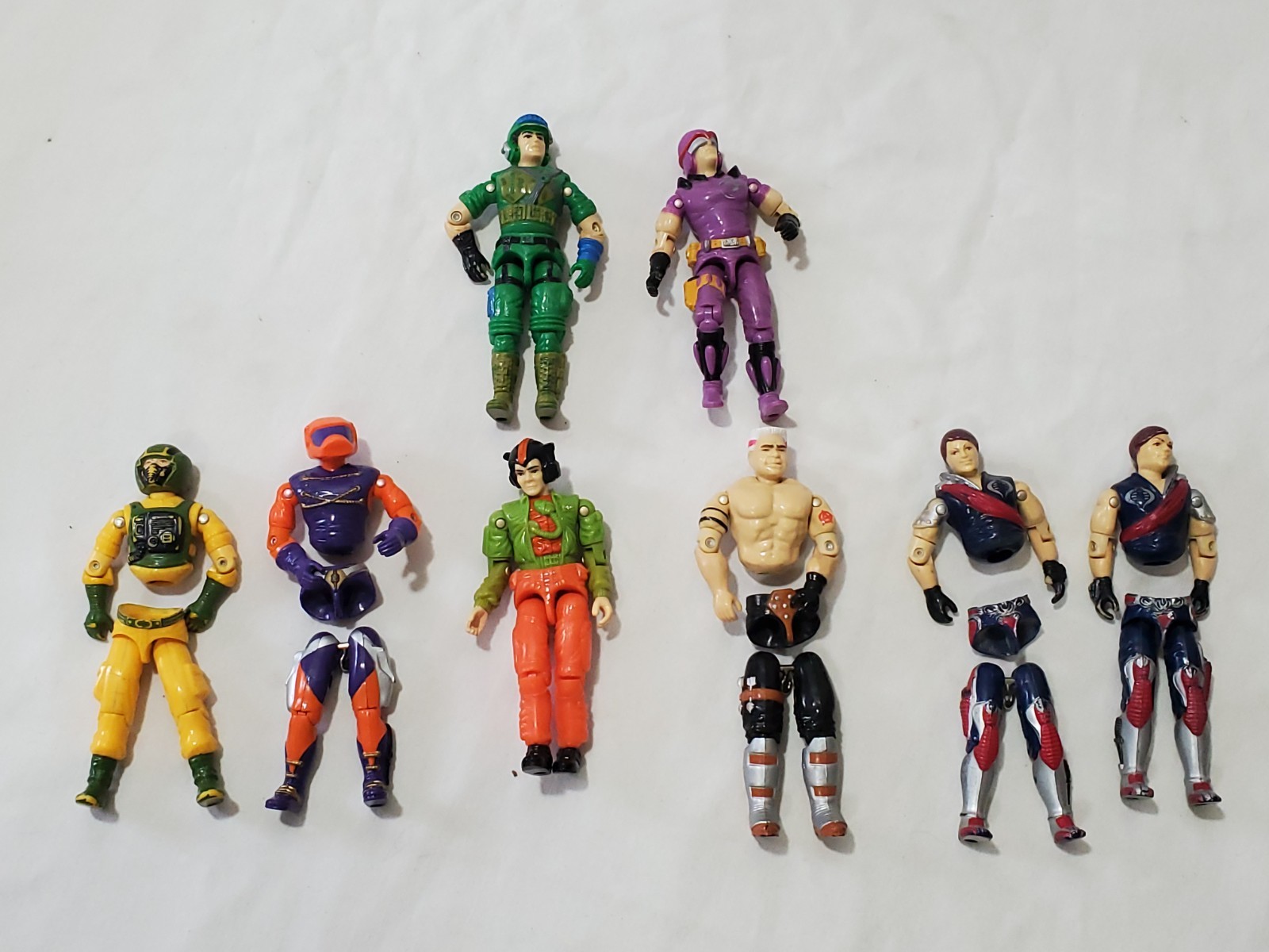 GI Joe 8 ARAH Action Figure Lot ROAD PIG SEA SLUG BLASTER AIRTIGHT TOMAX XAMOT