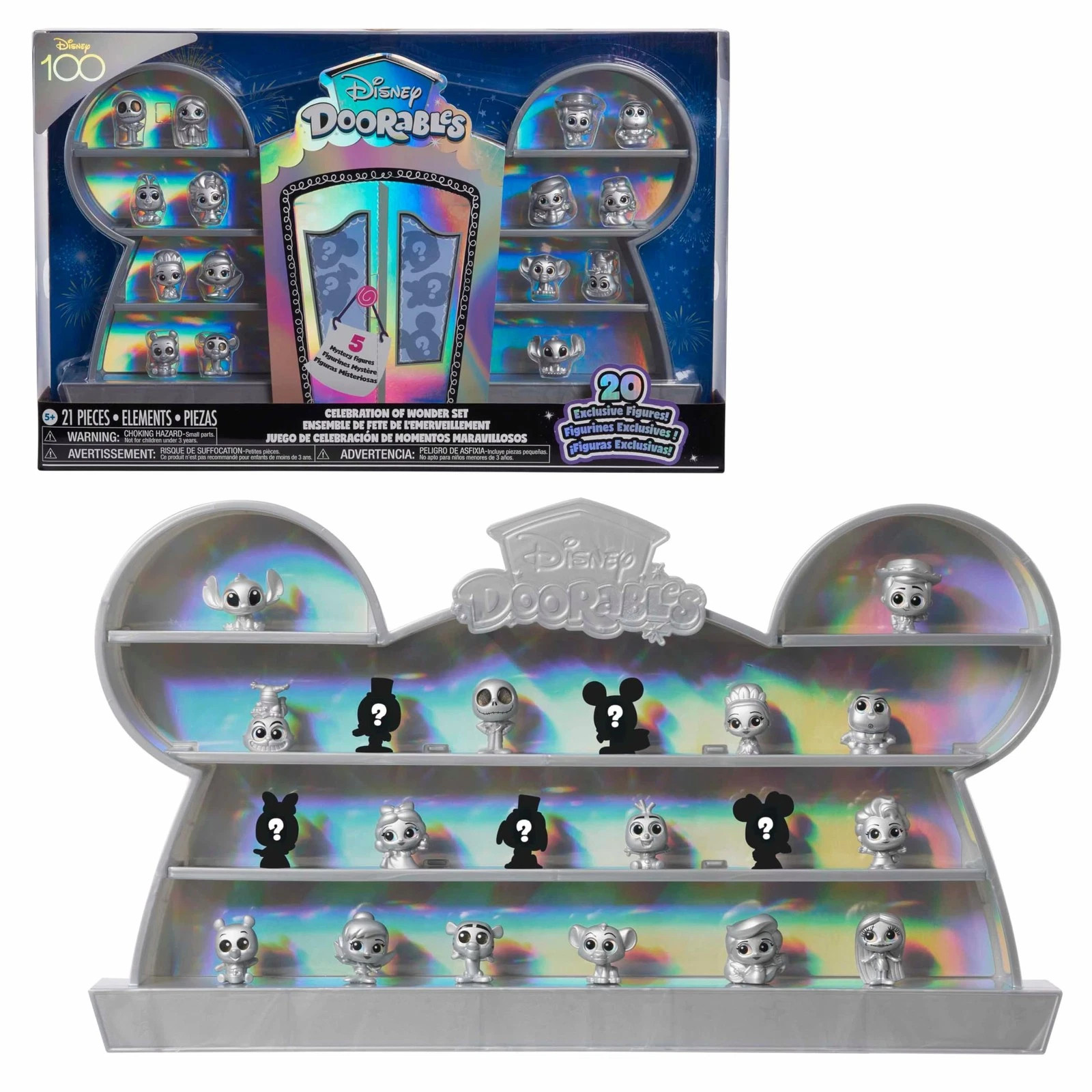 Doorables Disney 100 Celebration of Wonder, 21-Piece Collectible Set